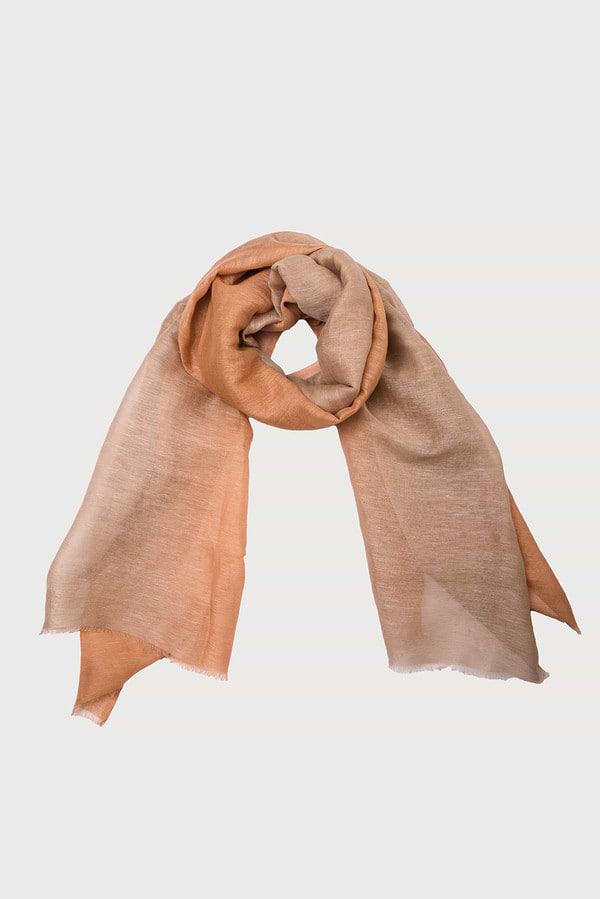 Linen Ombré Scarf - Taupe