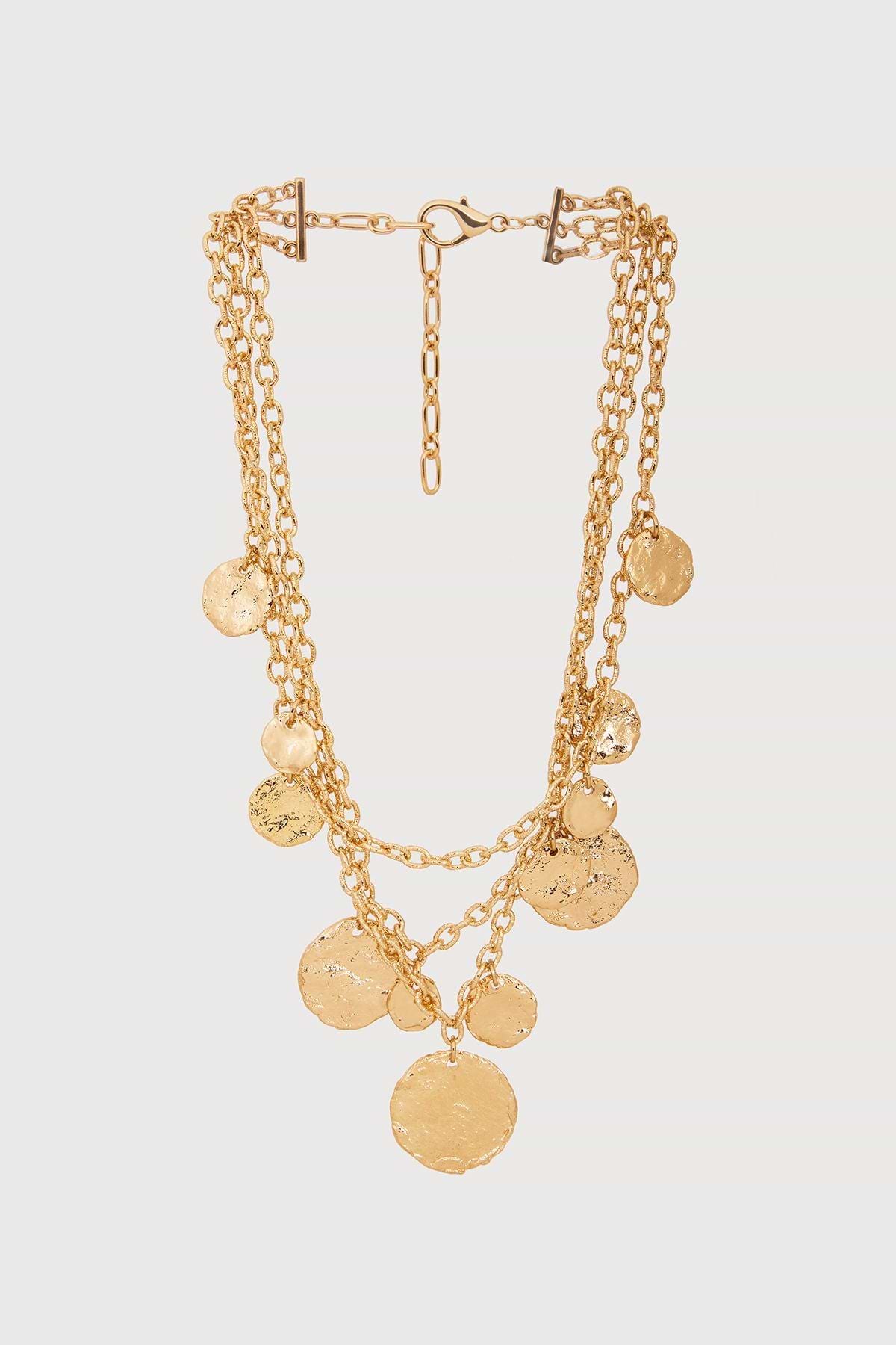 Gilded Coin Cascade Necklace | SAACHI