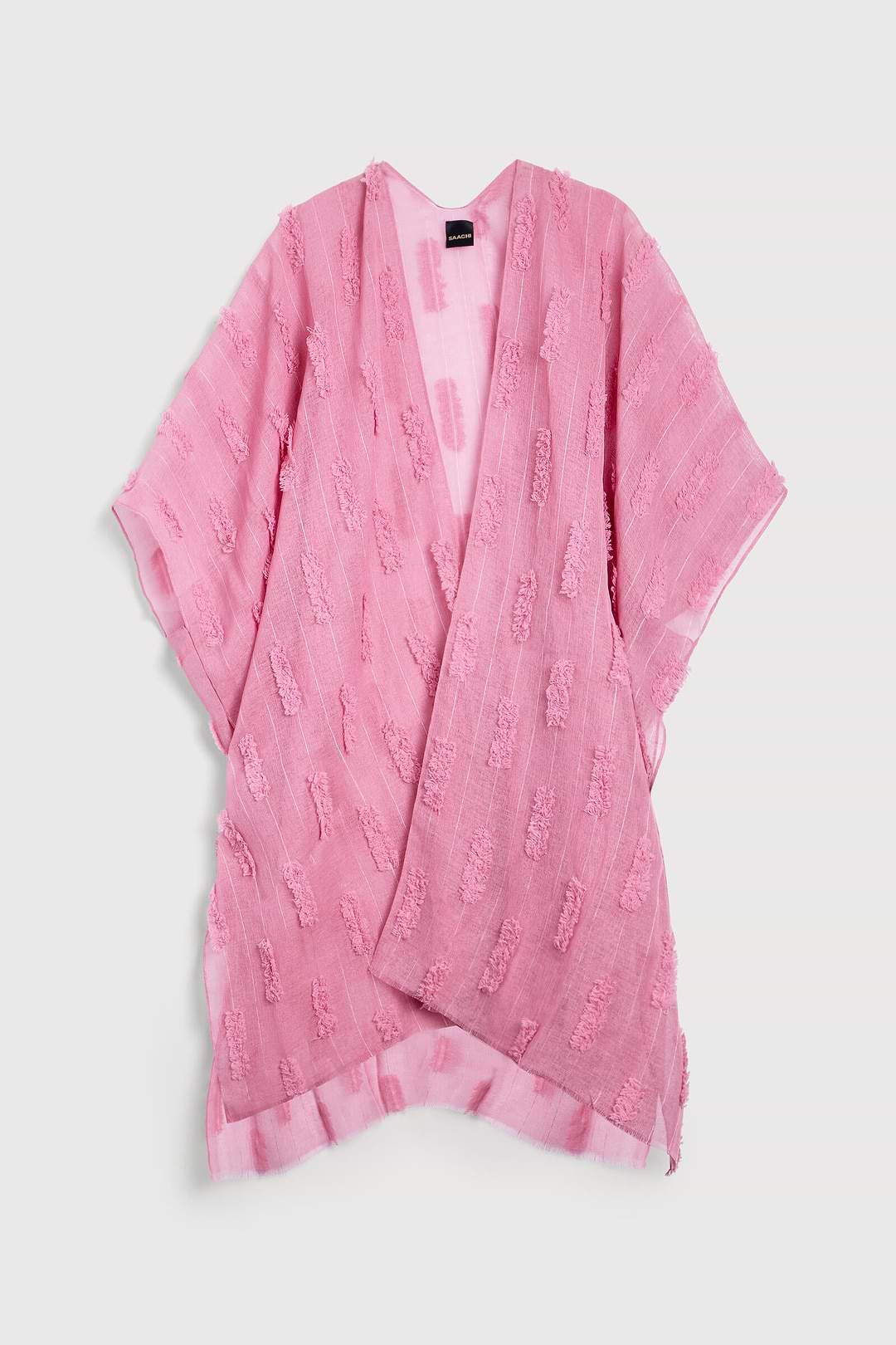 Textured Ruana - Pink
