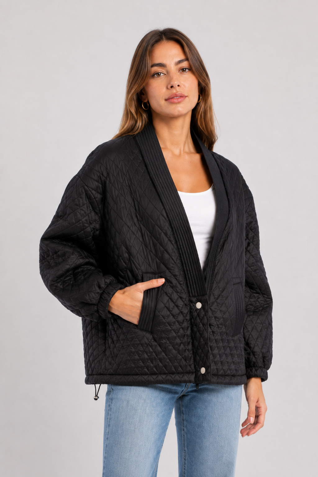Diamond Quilted Jacket