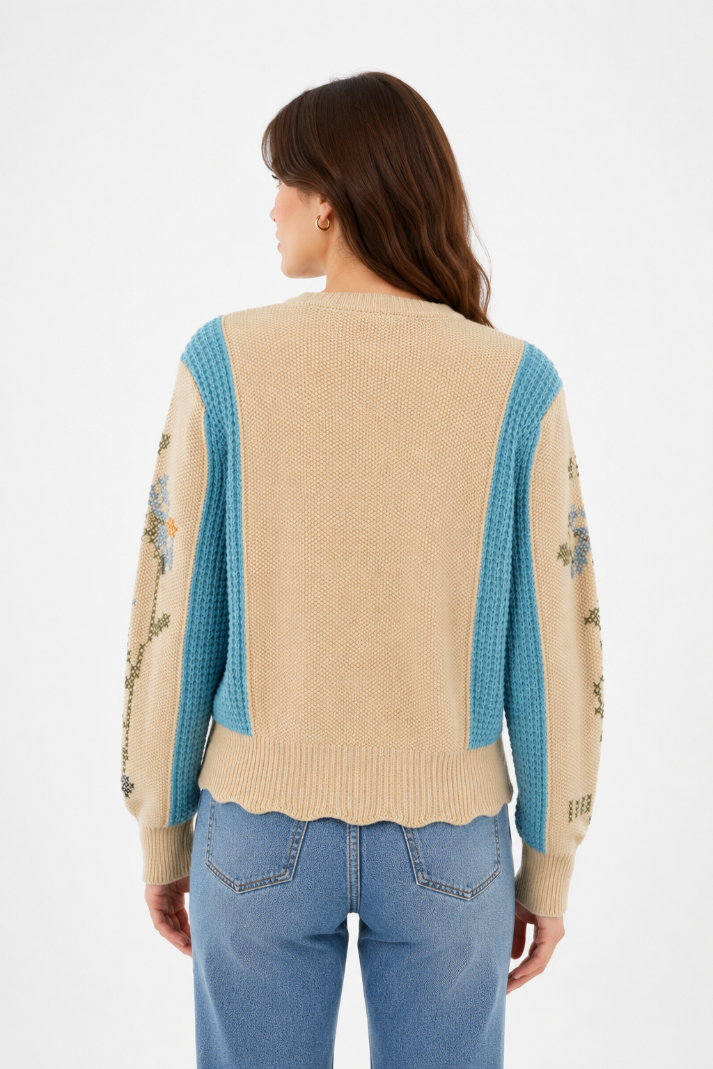 Cross Stitch Embroidered Cardigan