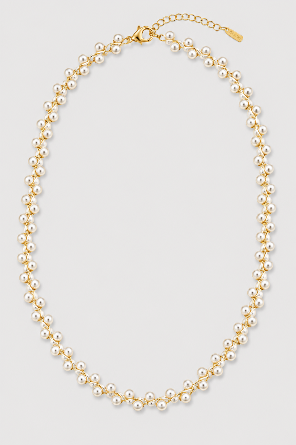Pearl Cluster Choker Necklace
