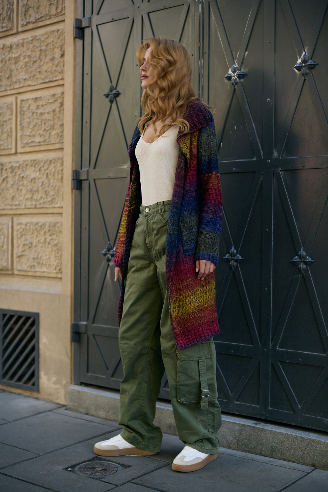 Rainbow Long Cardigan - Multi
