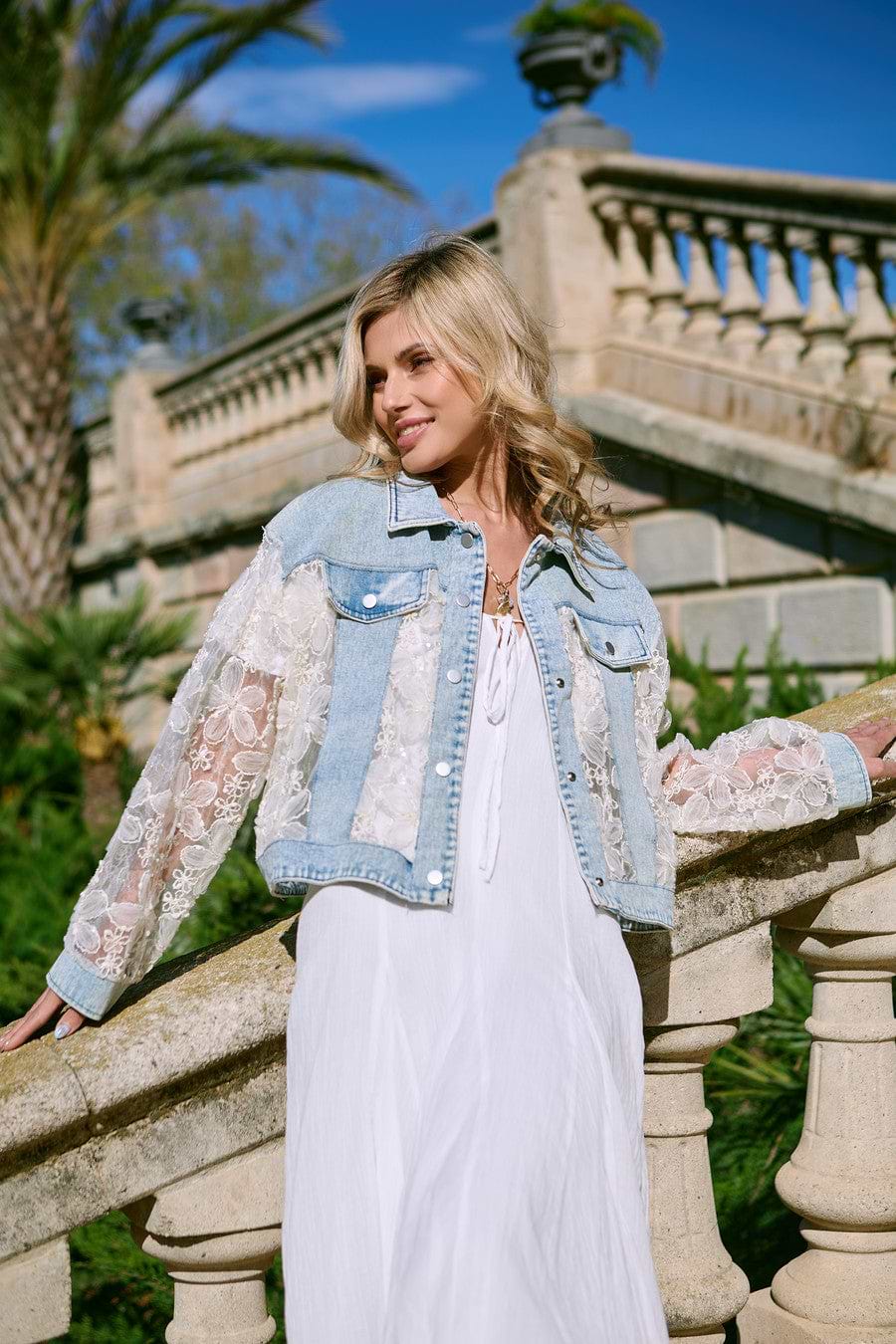 Denim Lace Jacket