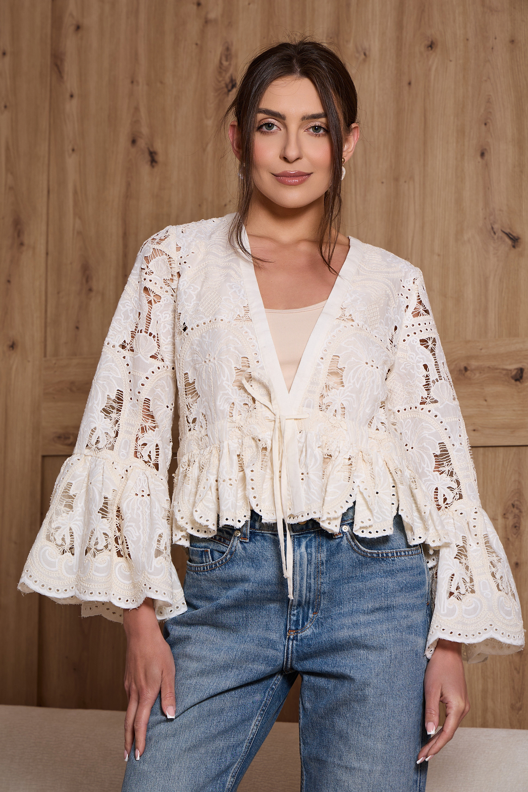 Antique Lace Ruffle Top