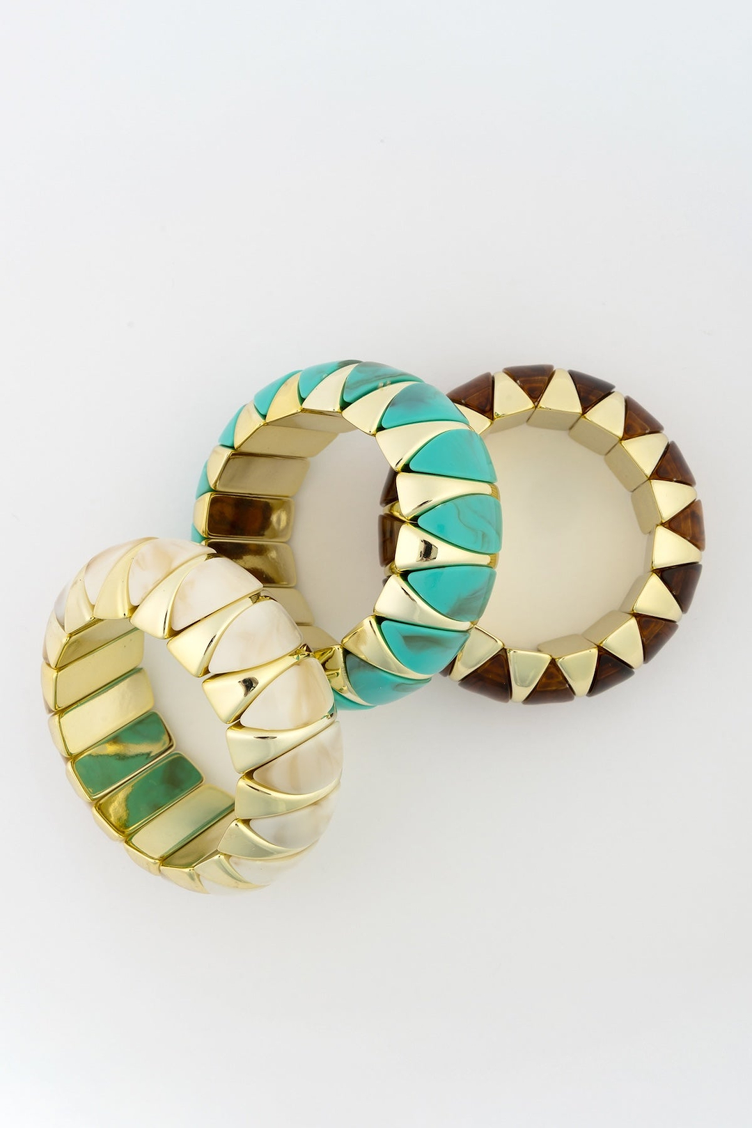 Marbled Segment Stretch Bracelet