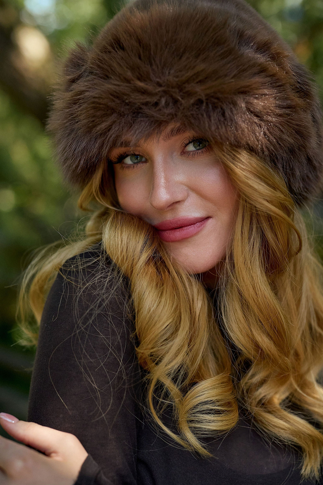 Faux Fur Plush Hat