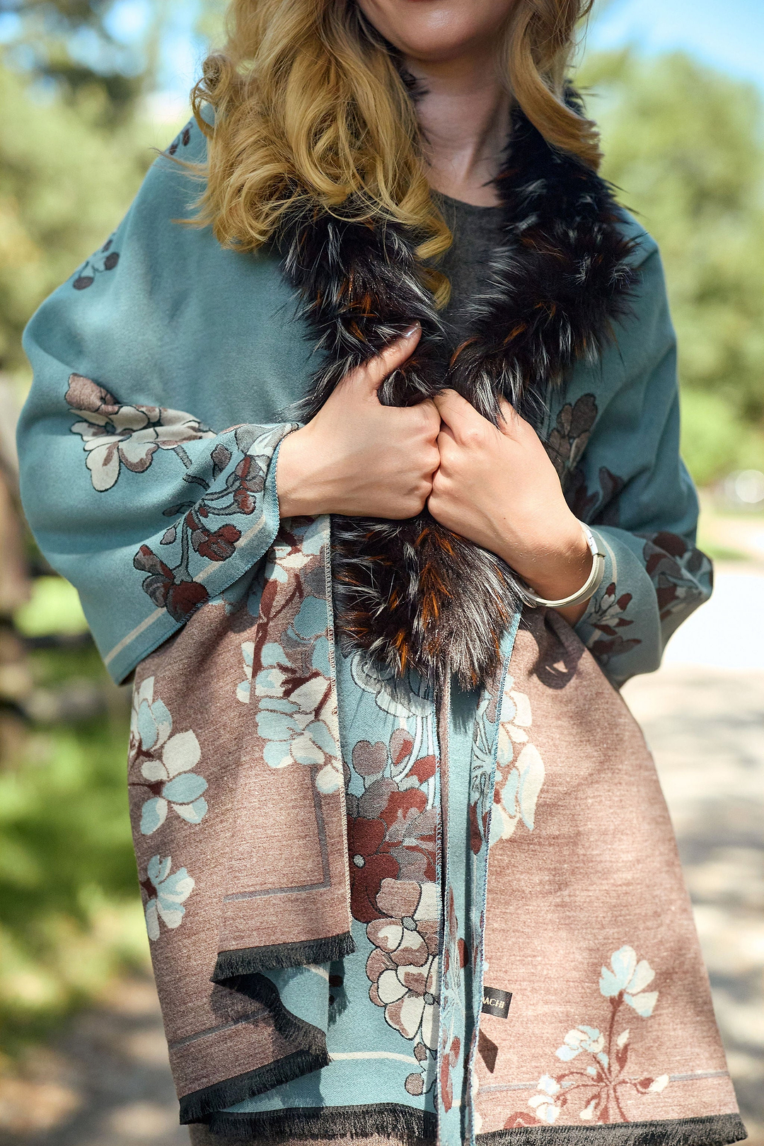 Bloom Reversible Fur Scarf