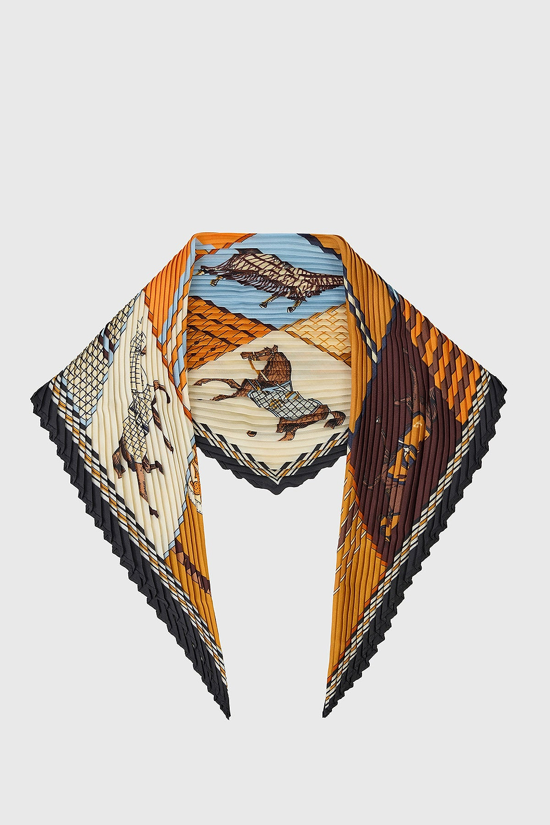 Equestrian Pleated Bandana