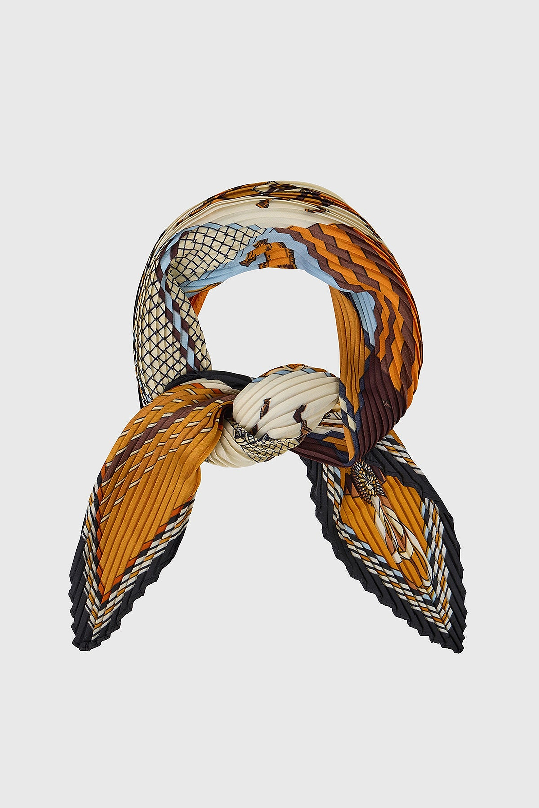 Equestrian Pleated Bandana