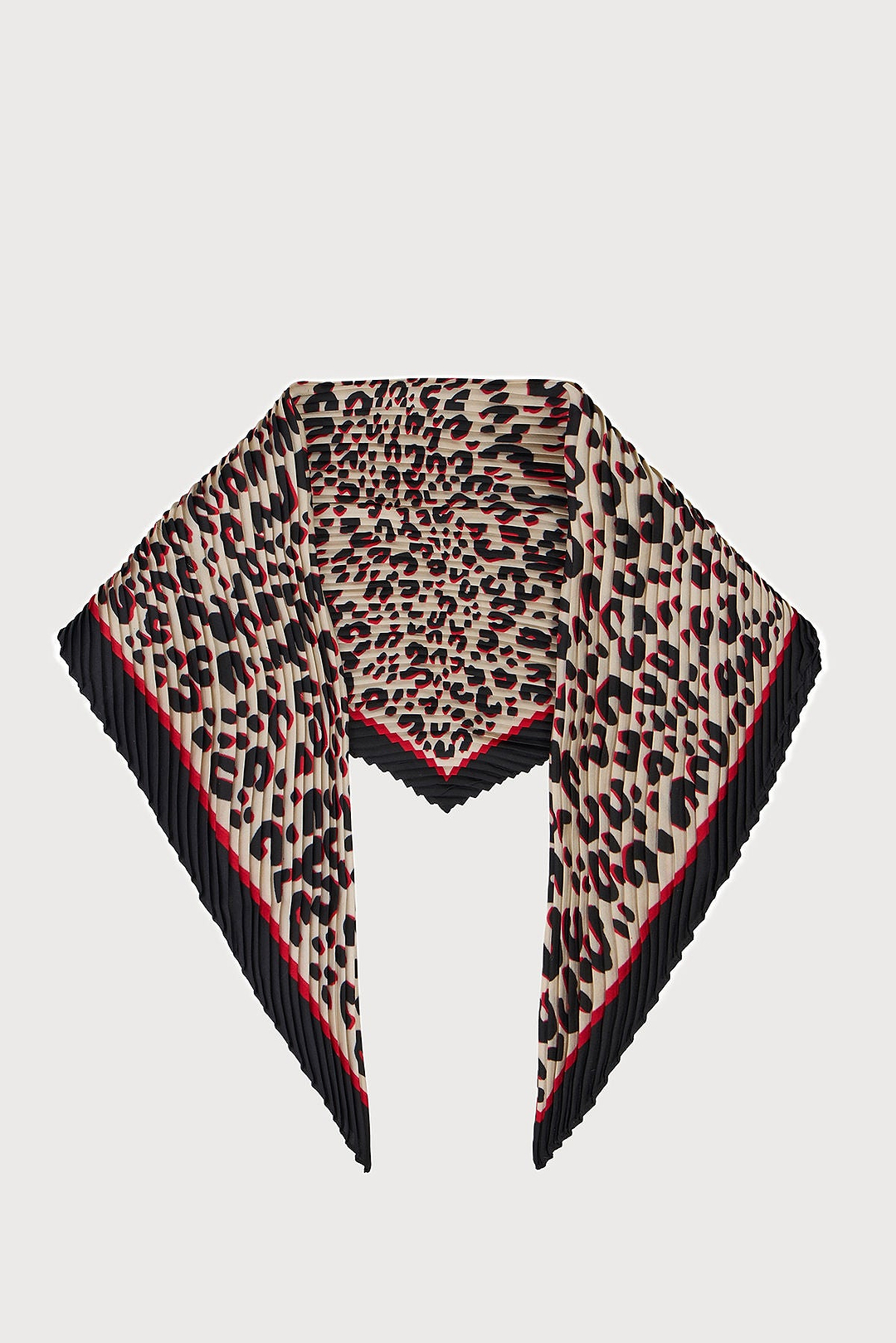 Animal Print Pleated Bandana
