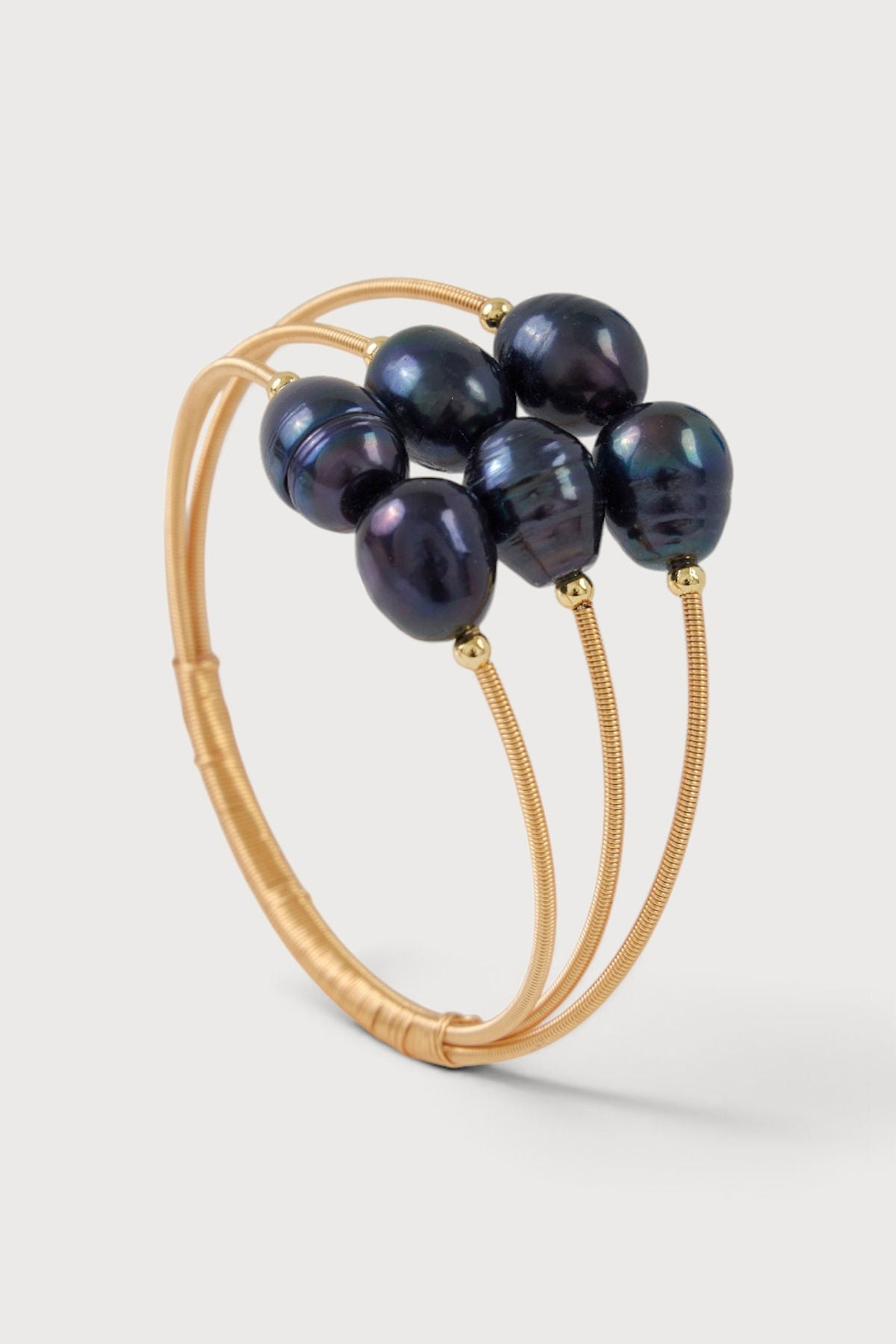 Cluster Beaded Bracelet - Black