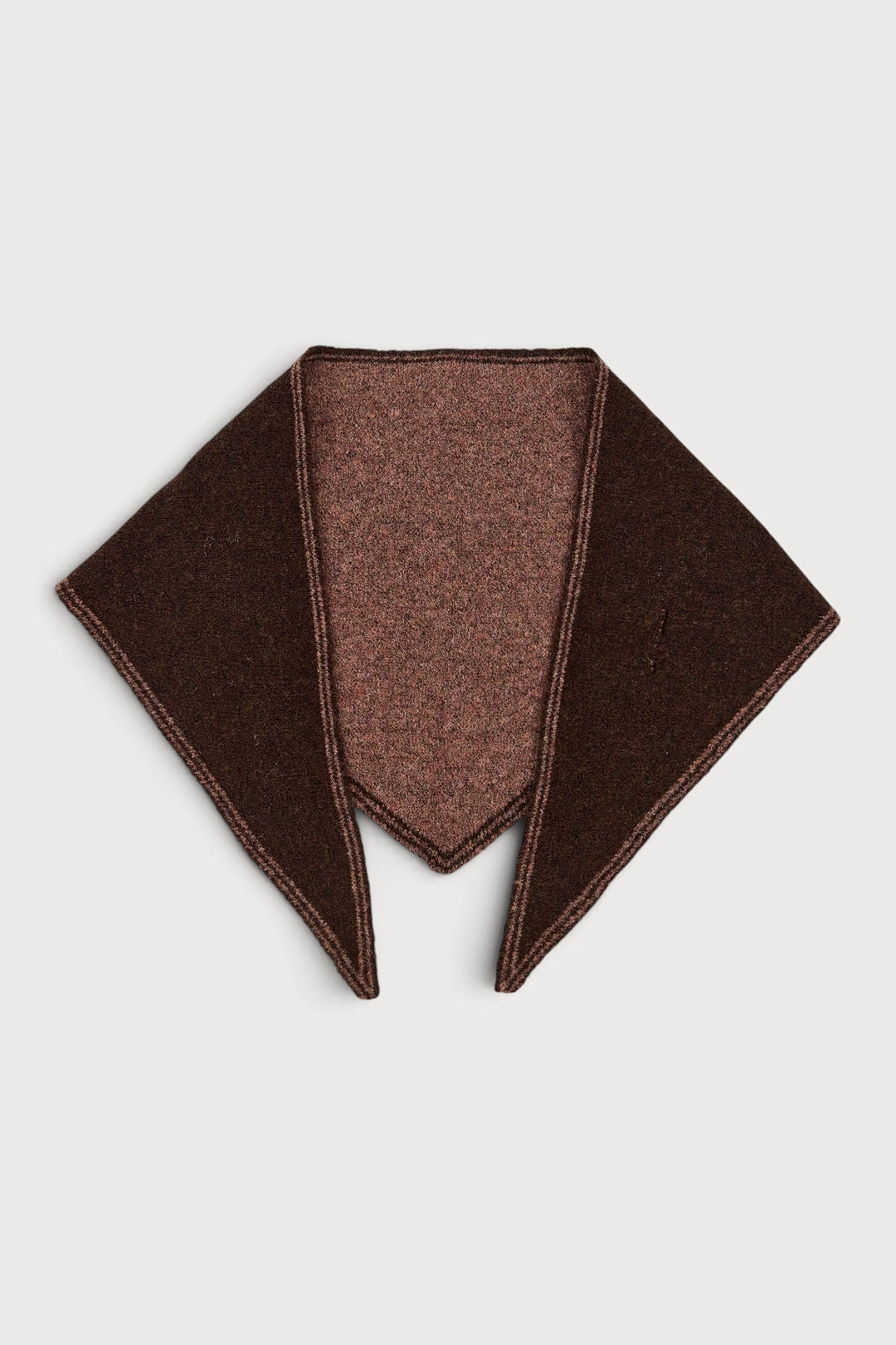 Triangle Pull-Through Scarf - Brown