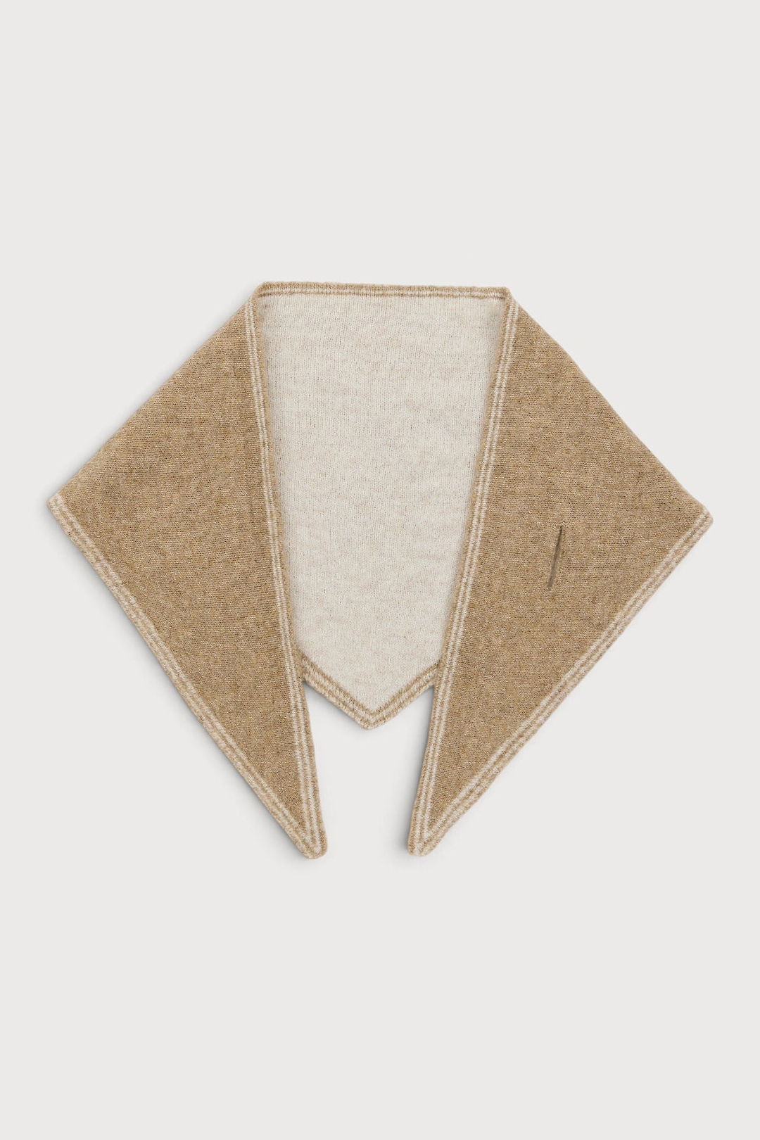Triangle Pull-Through Scarf - Beige