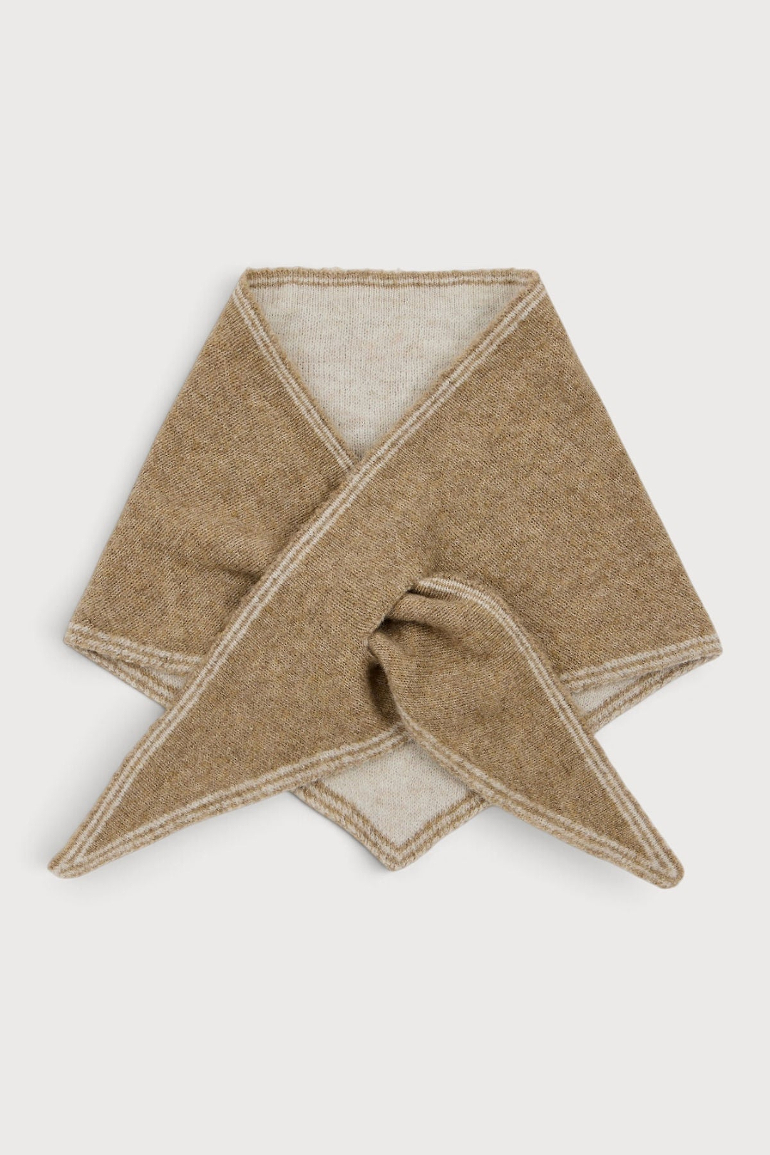 Triangle Pull-Through Scarf - Beige