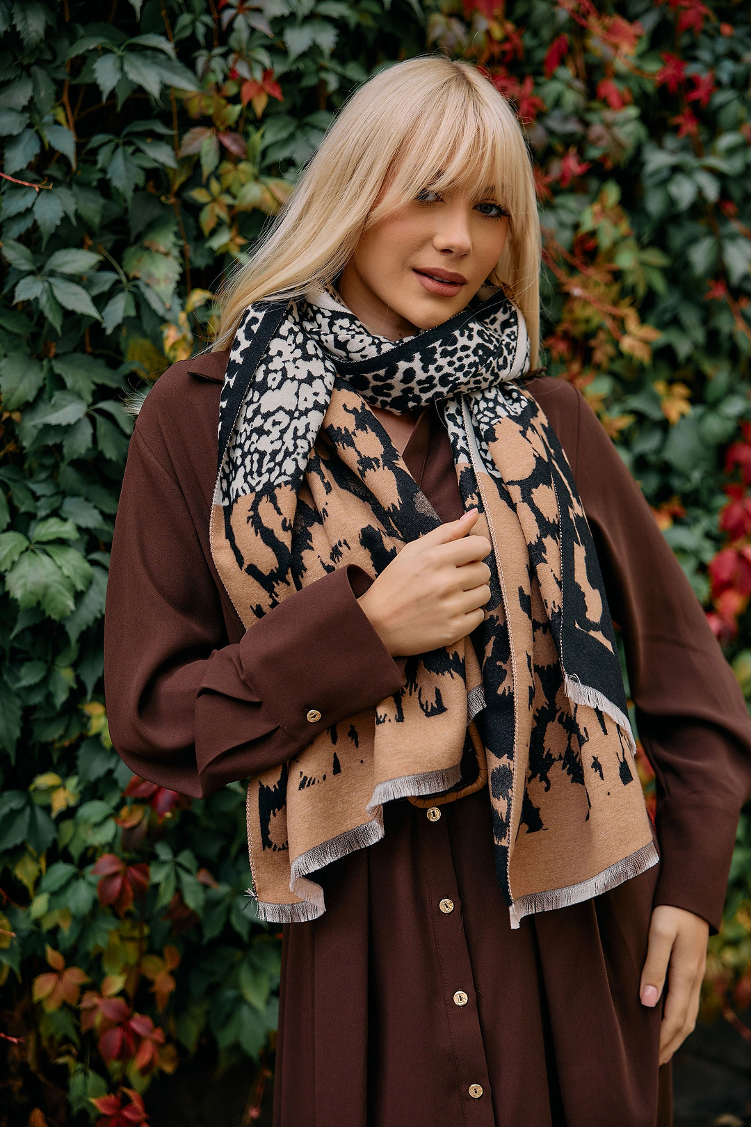 Mixed Animal Print Reversible - Black