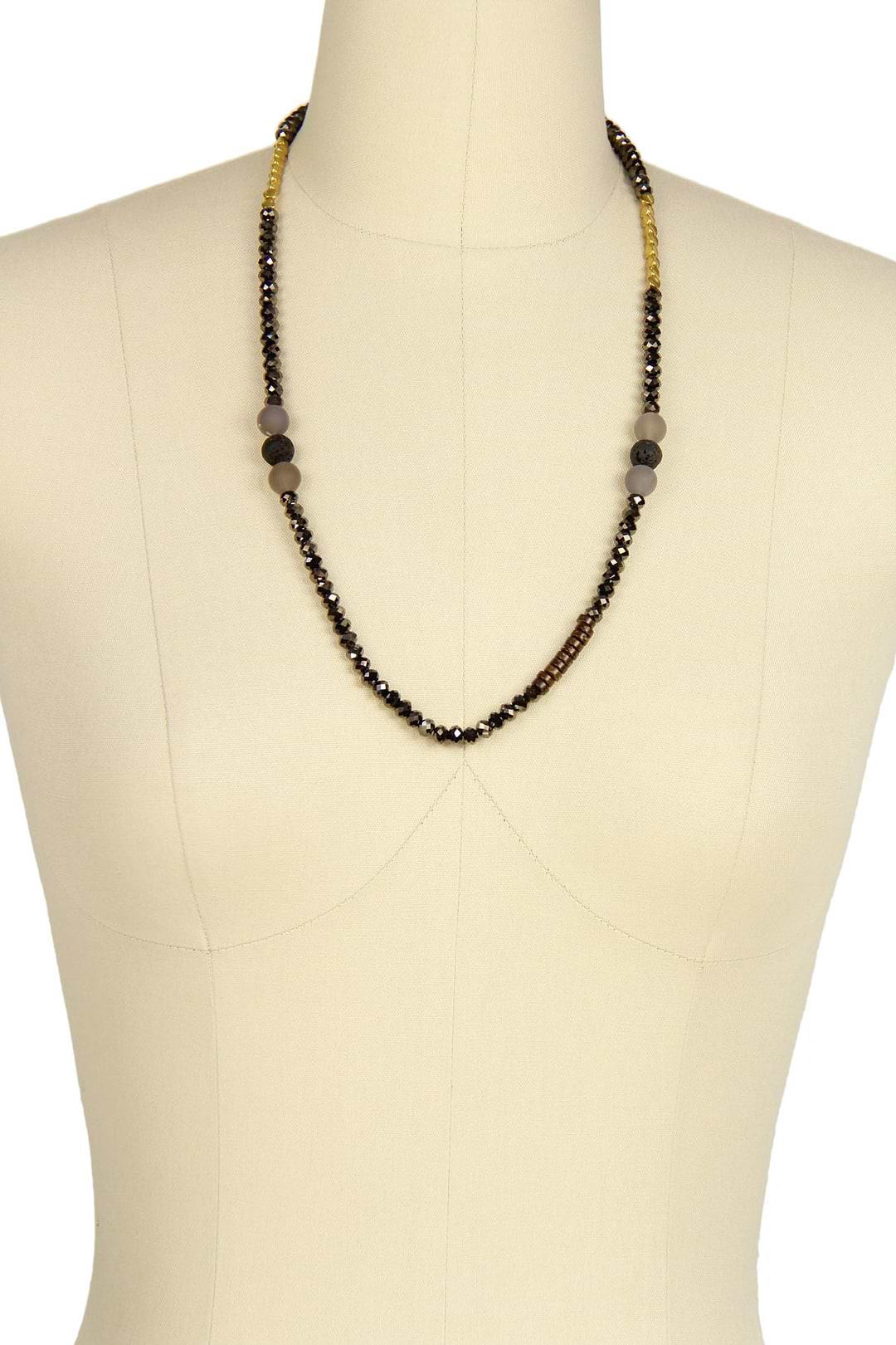 Bronze Coconut Twisted Beads Tassel Bracelet - Bronze