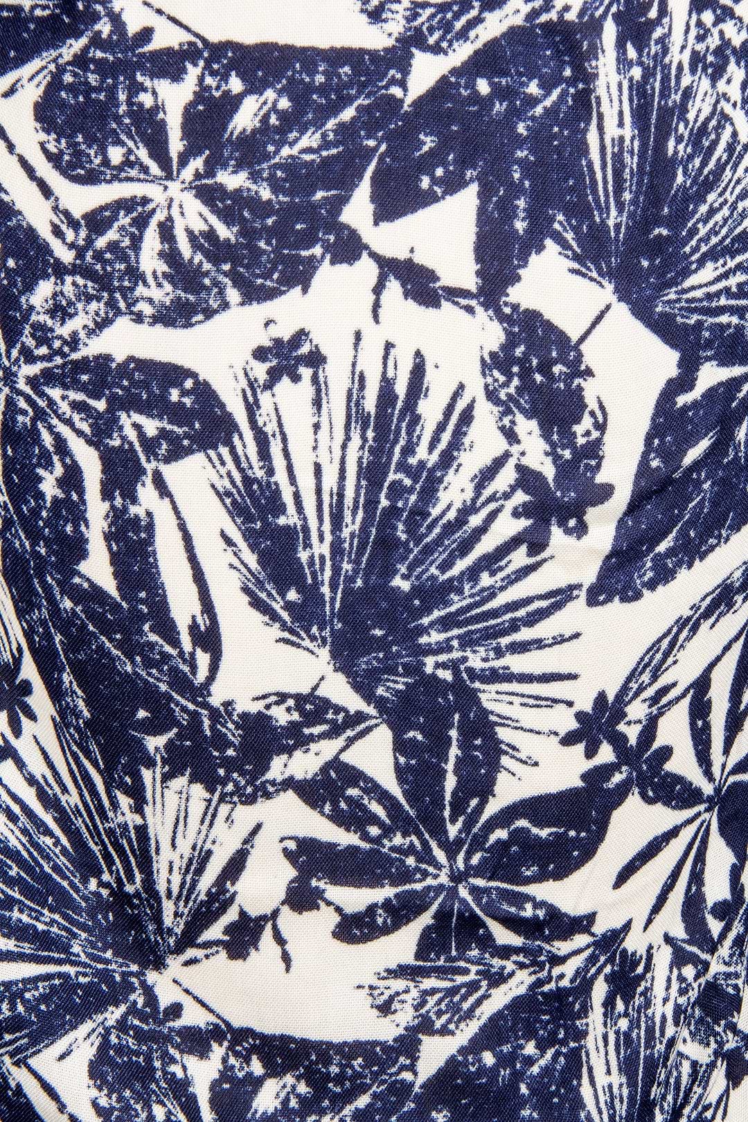 NavyTropical Print Kimono - Navy
