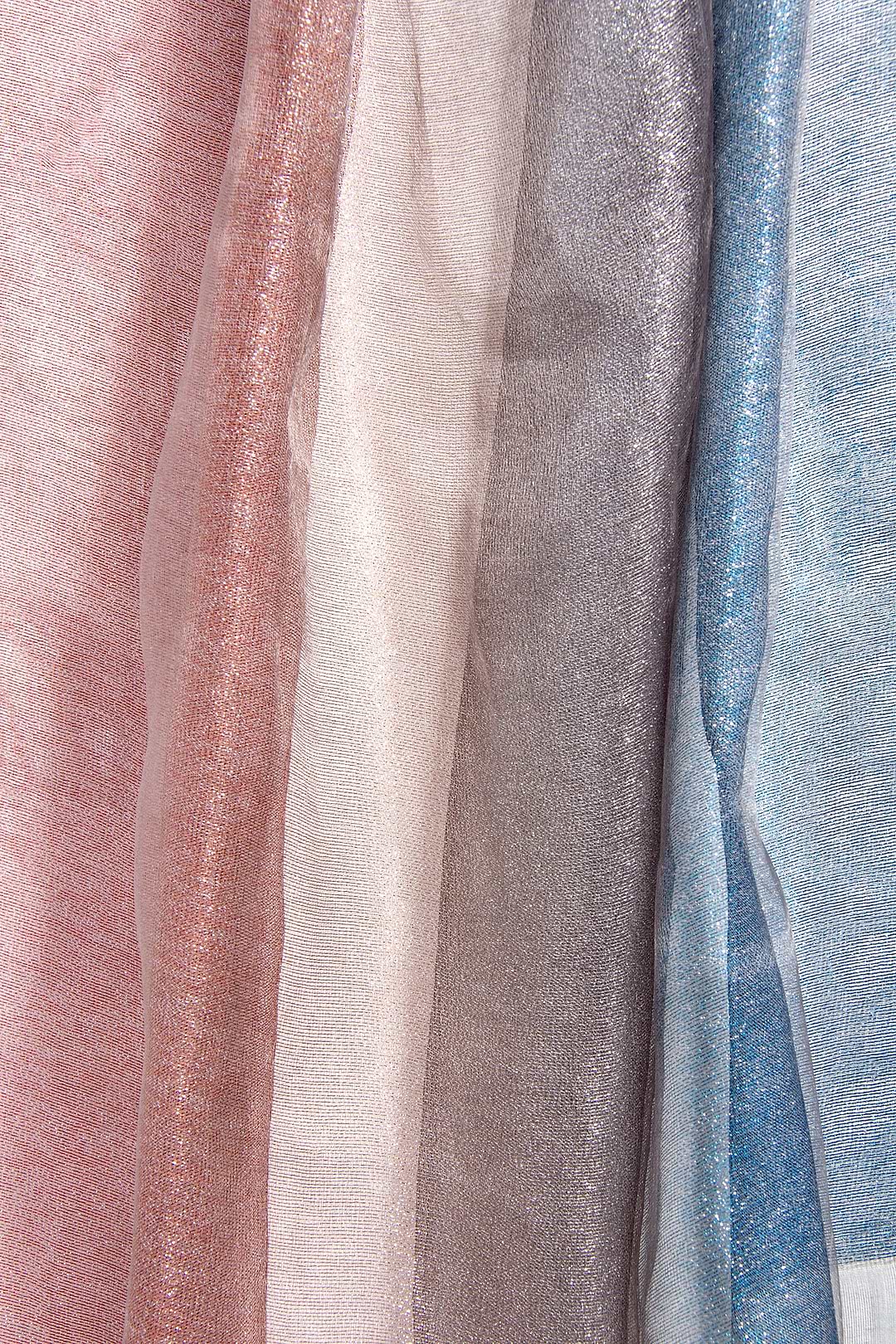 Silk Glitter Ombre Scarf - Blue