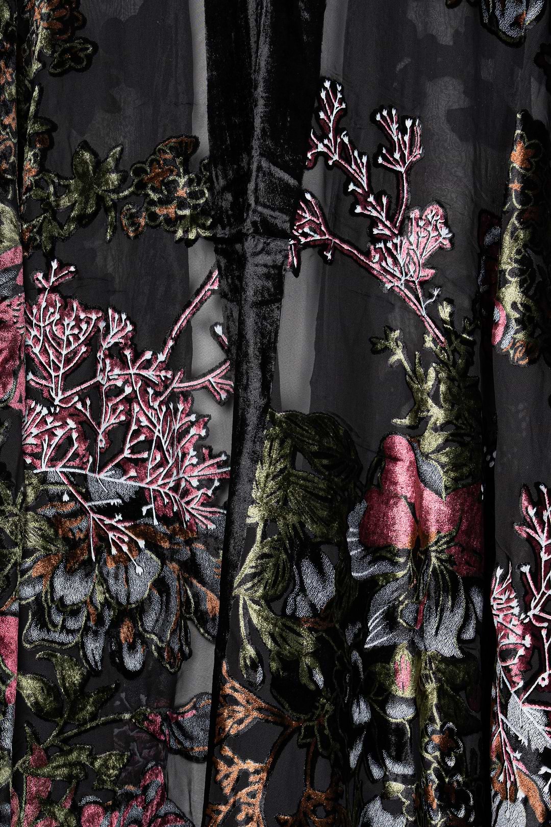 Black Velvet Kimono for Winter - Black
