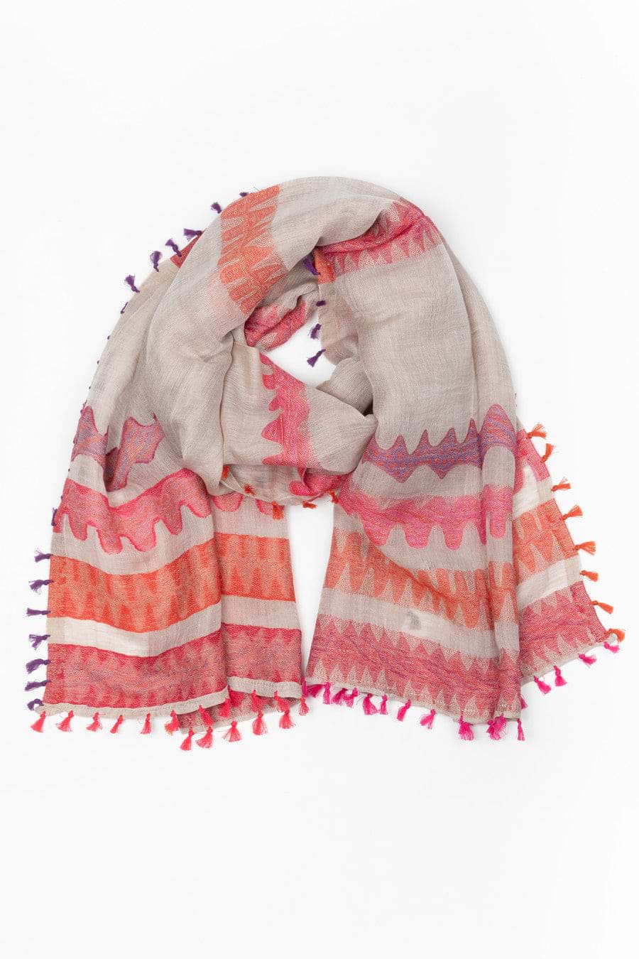 Ceara Multi Tassel Scarf