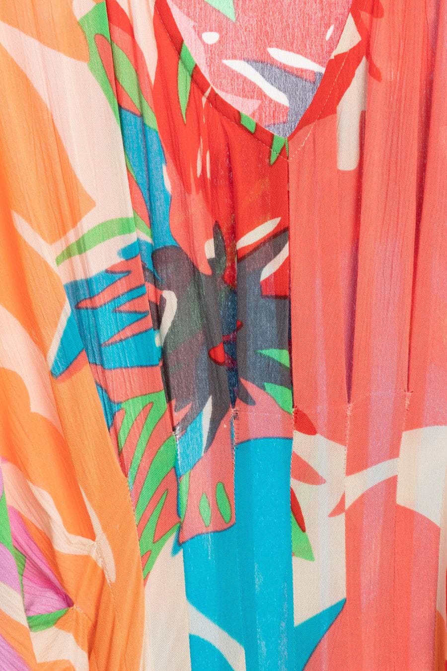 Multicolor Floral Kaftan Maxi - Dark Multi