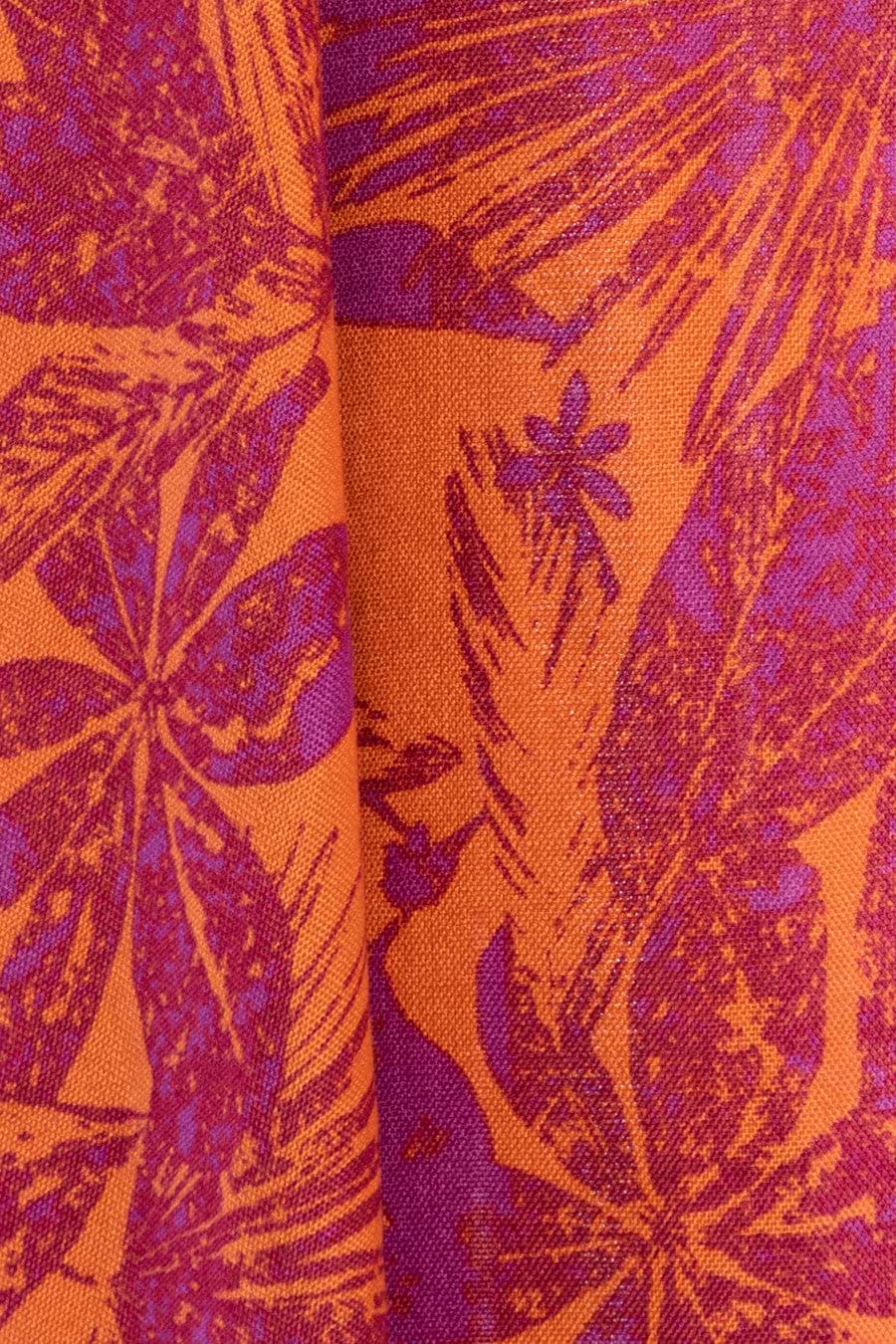 Tropical Print Kimono - Fuchsia