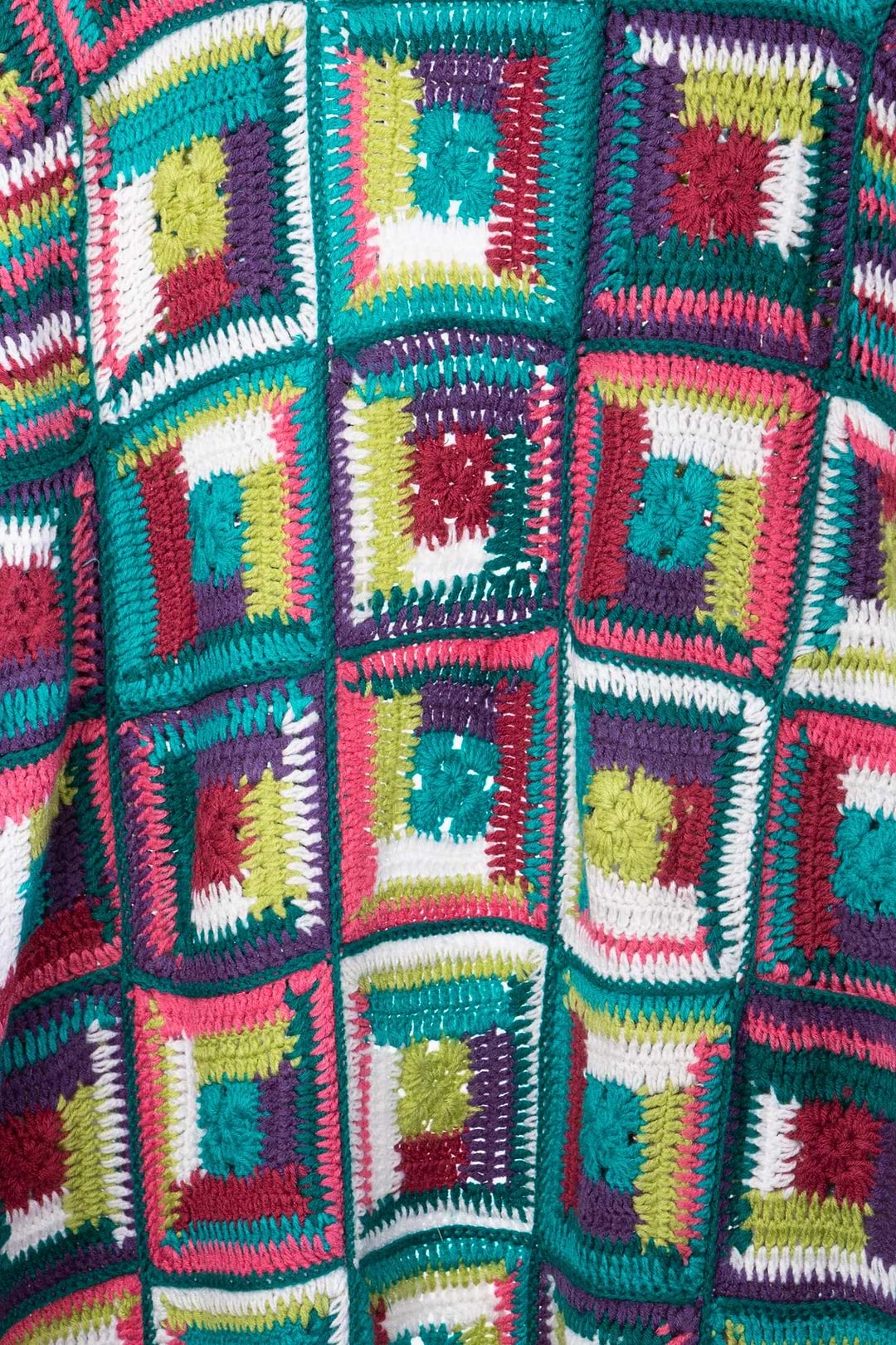 Crochet Long Cardigan Marrakesh Jacket - Teal