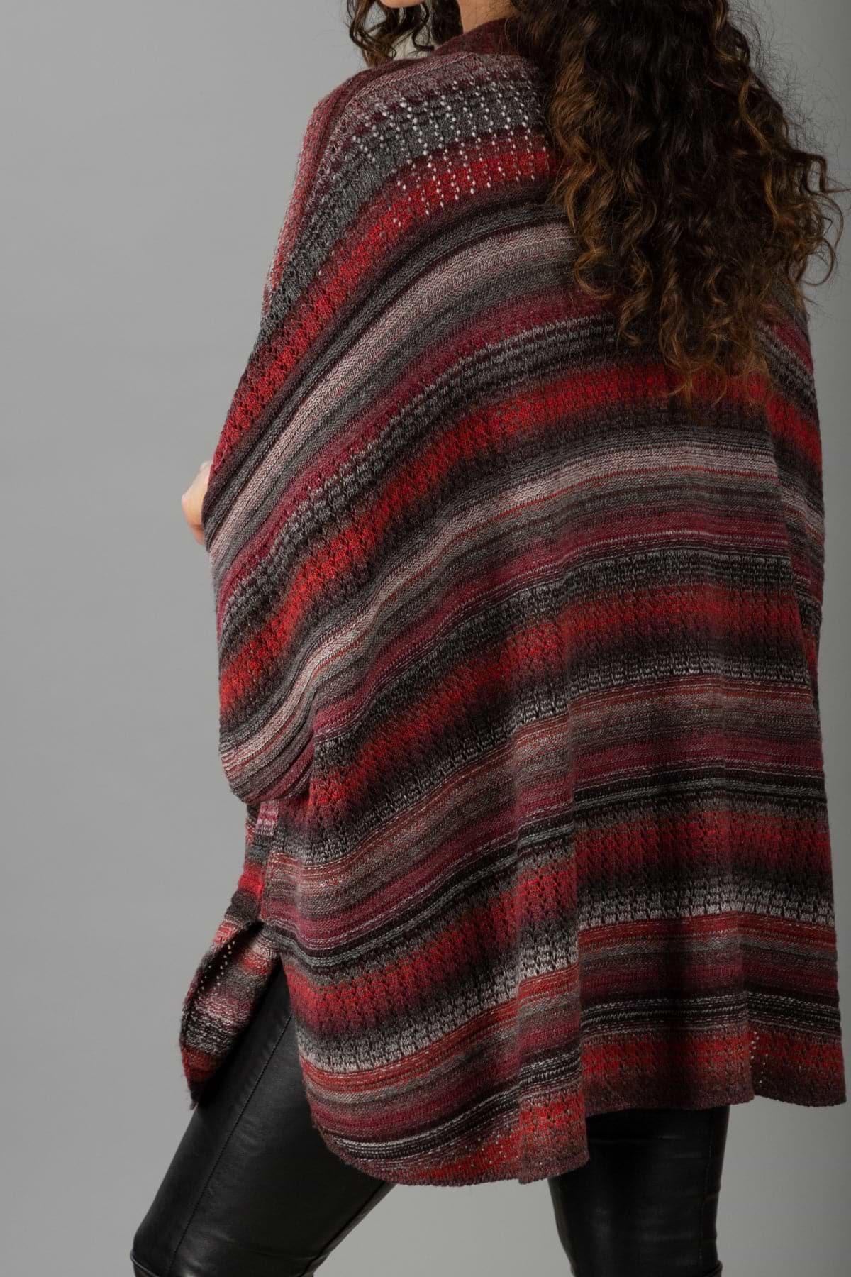 Black Cherry Comfy Cardigan - Firebrick