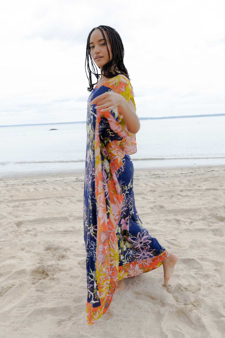Floral Maxi Kaftan Dress
