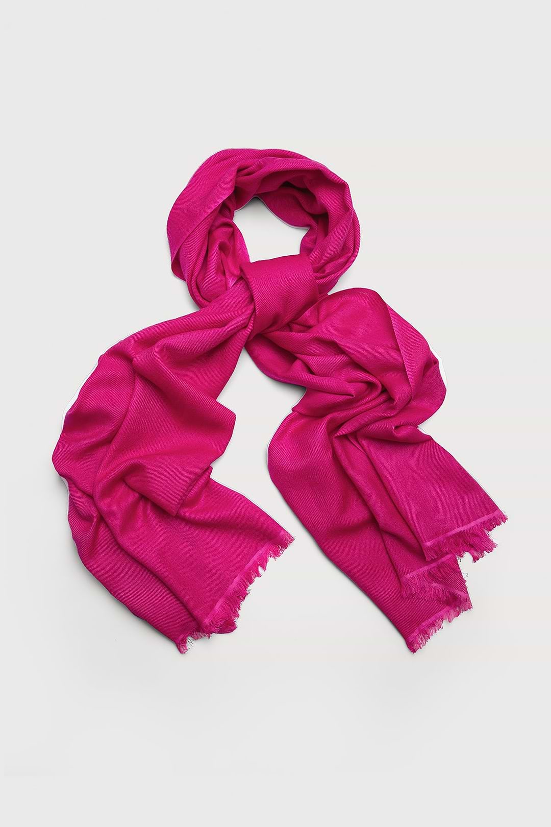 Cashmere Silk Scarf - Deep Pink