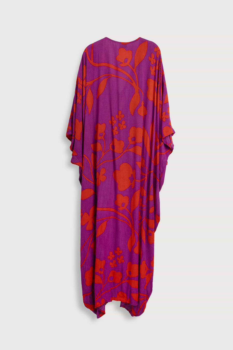 Bold Floral Kaftan Maxi Deep Pink