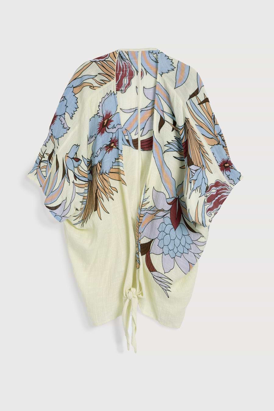 Wildflower Tie Front Kimono
