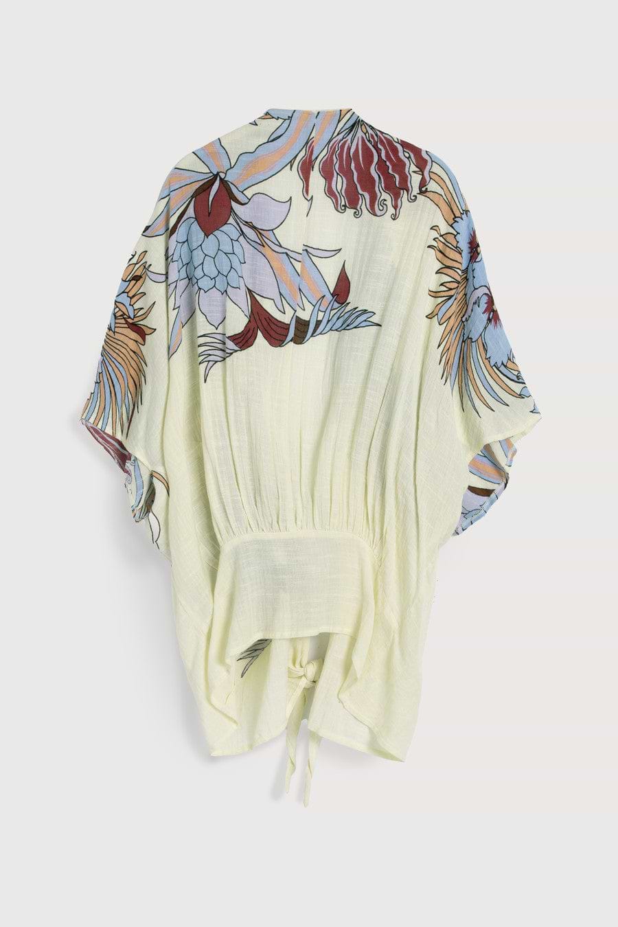 Wildflower Tie Front Kimono