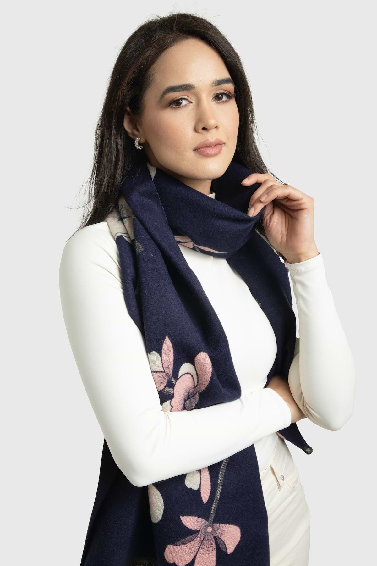 Reversible Scarf - Navy
