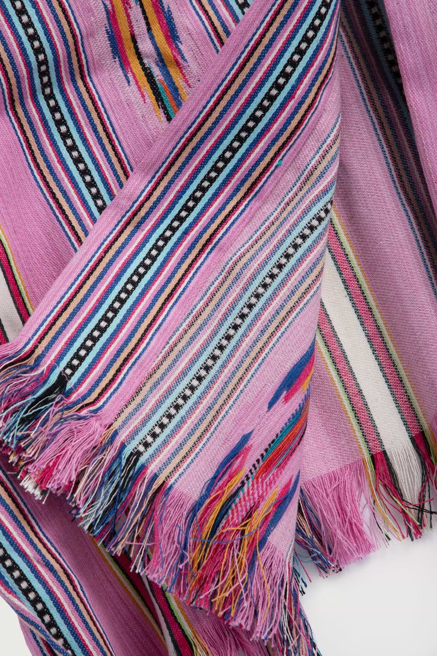 Ikat Striped Jacket Pink