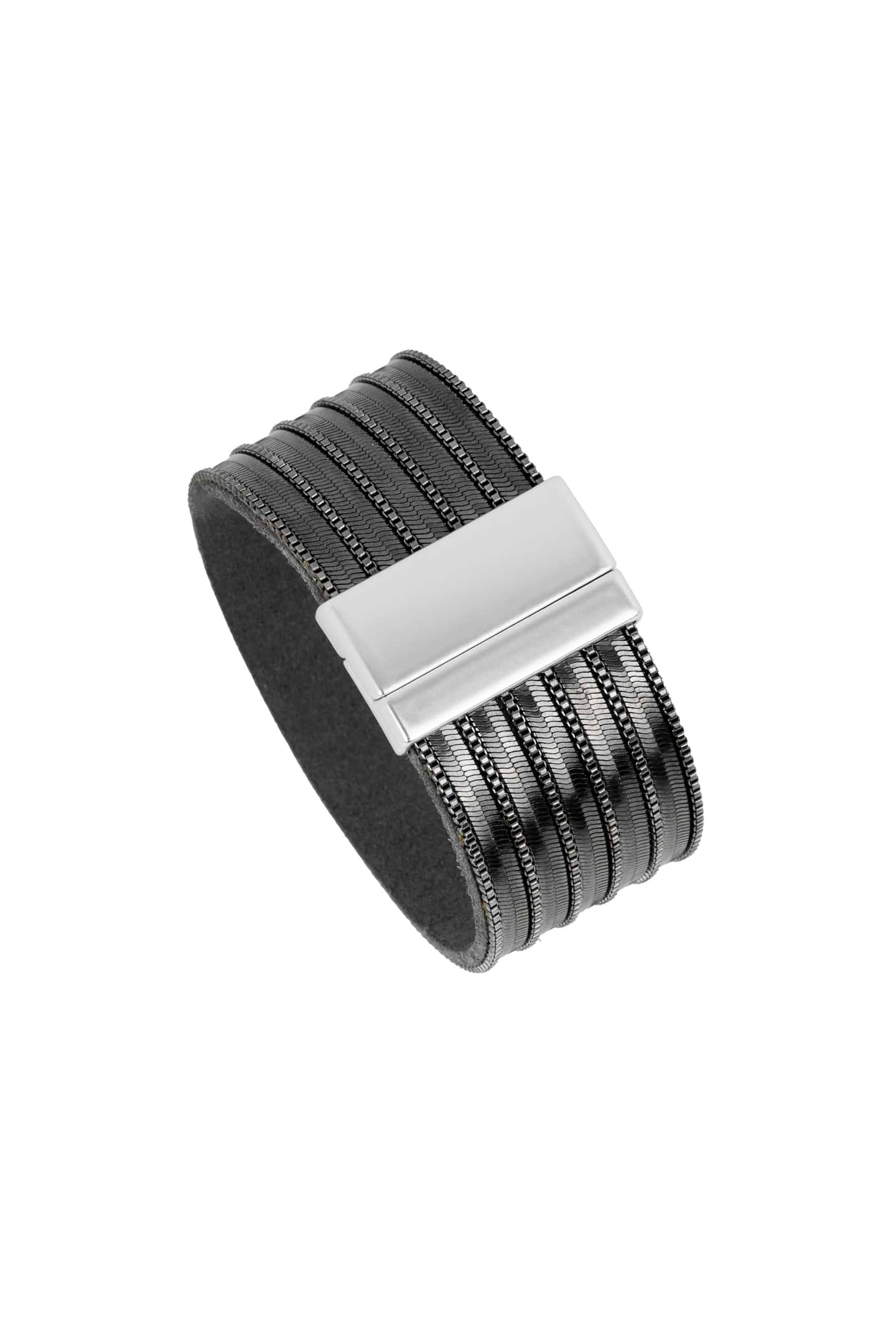 Delicate Chains Vegan Leather - Gunmetal