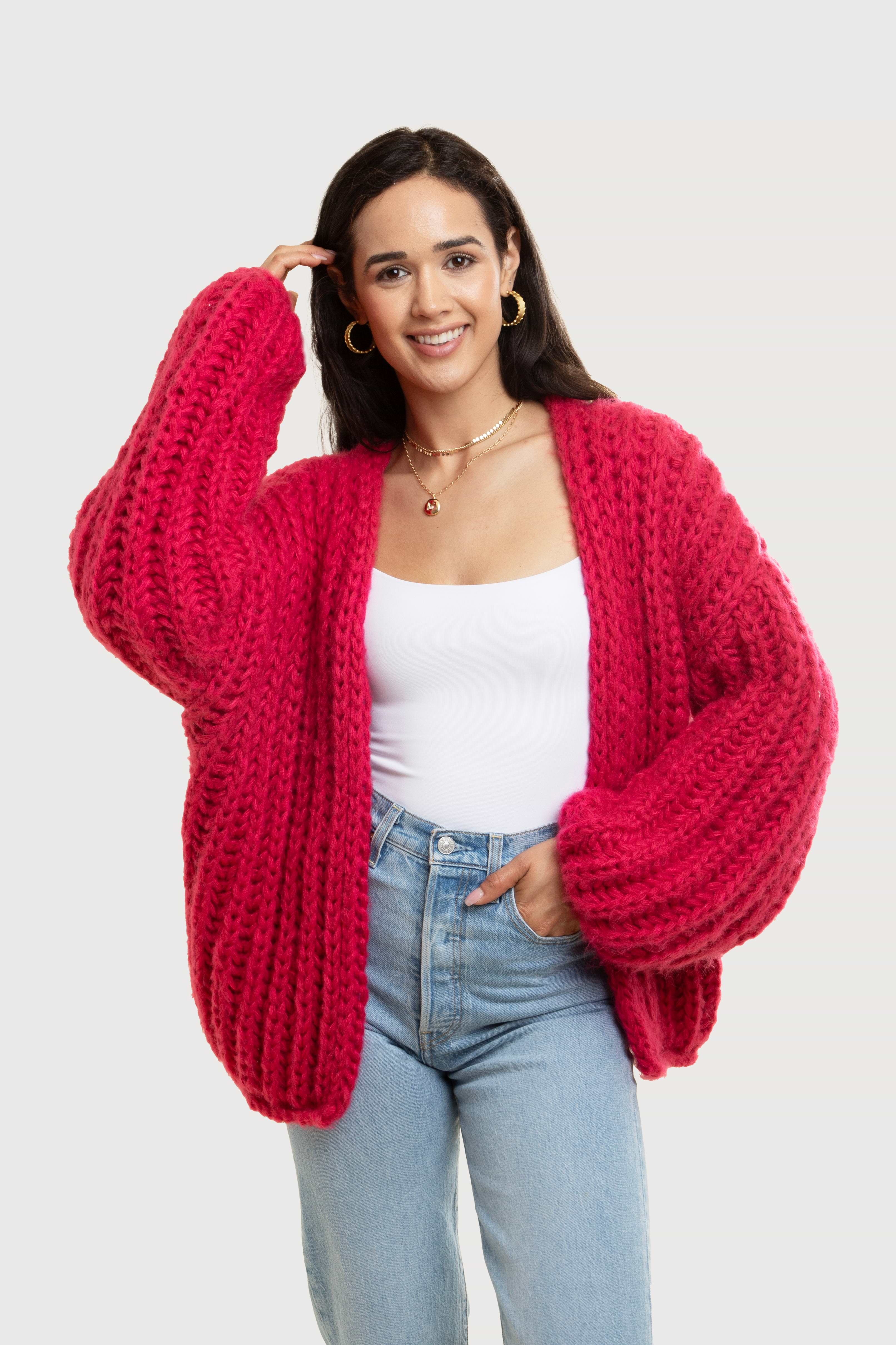 Chunky Knit Oversized Cardigan | SAACHI