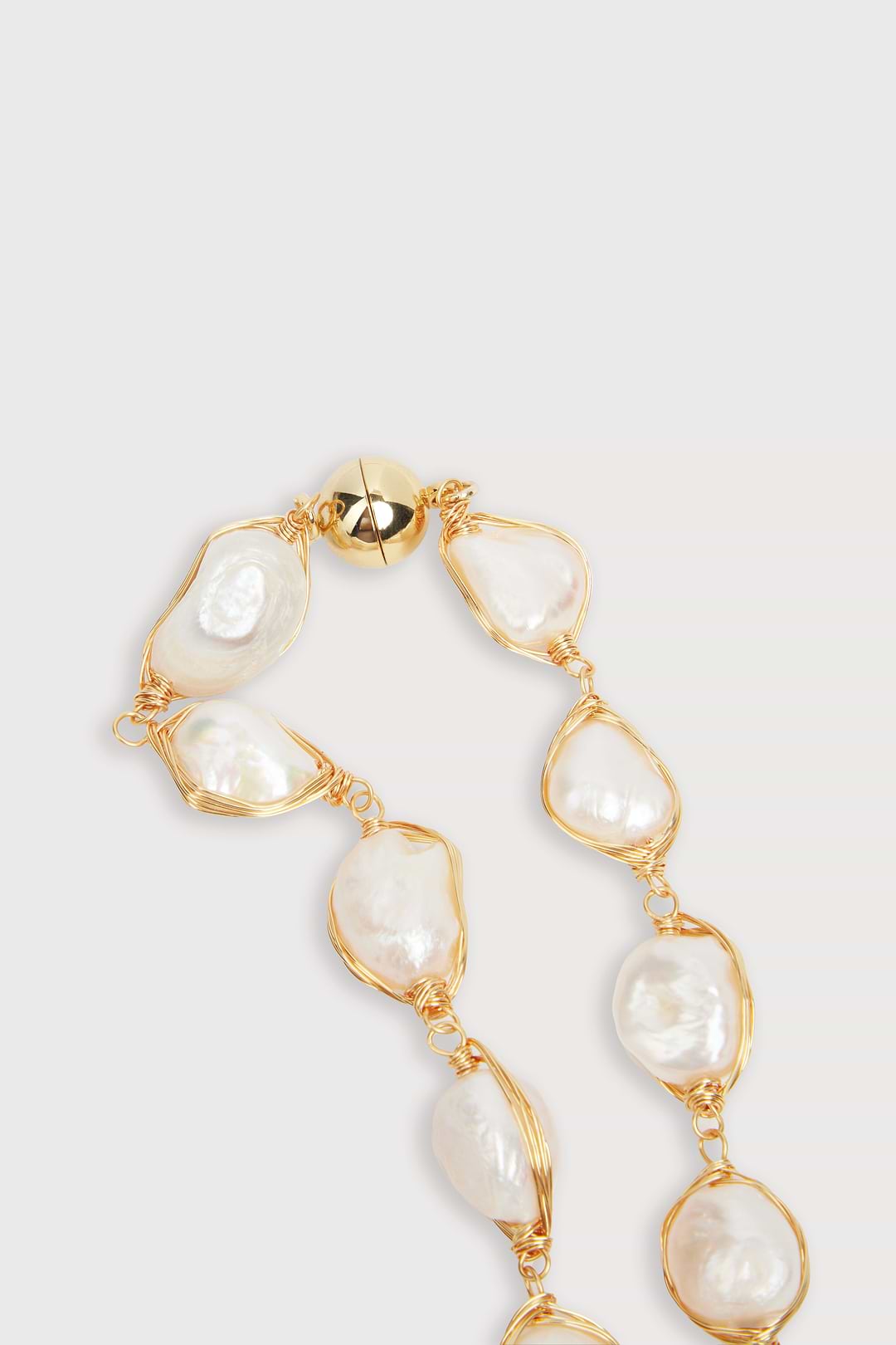 Turquoise Baroque Pearl Necklace - Turquoise