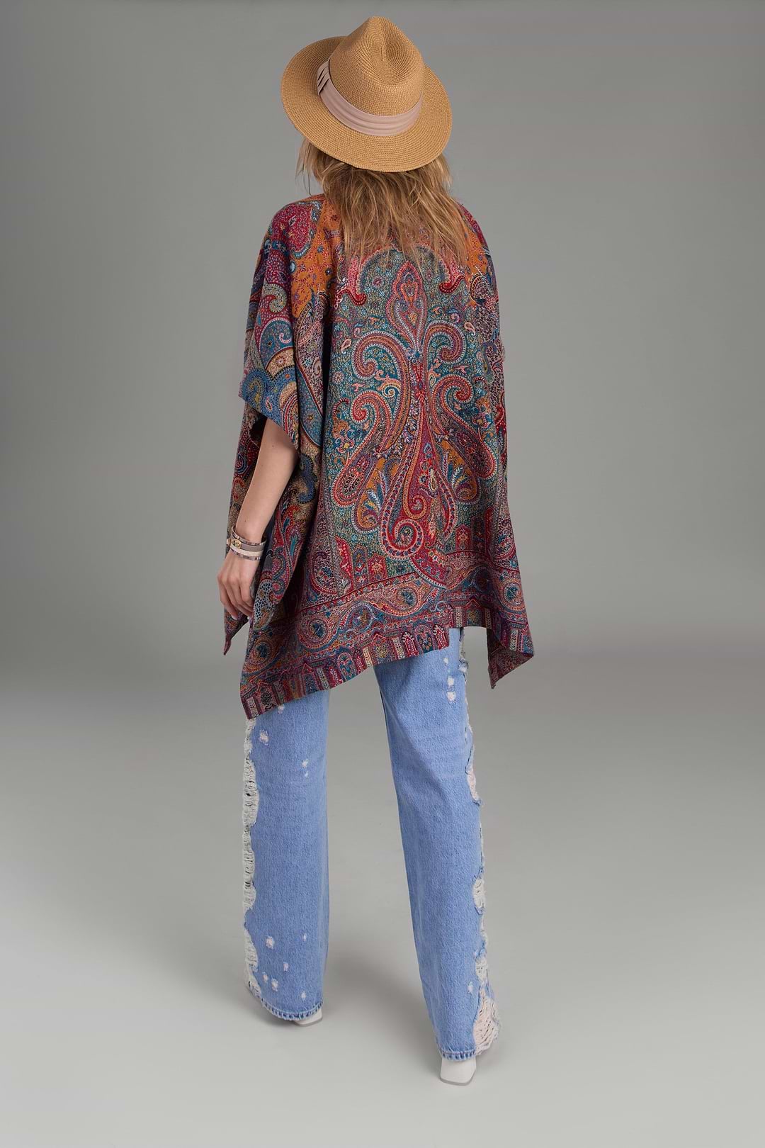 Regal Rococo Poncho - Multi