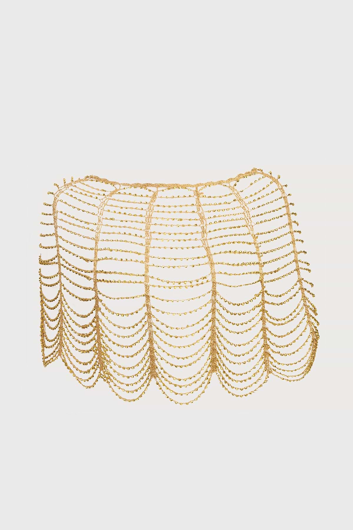 Festive Scallop Beaded Capelet