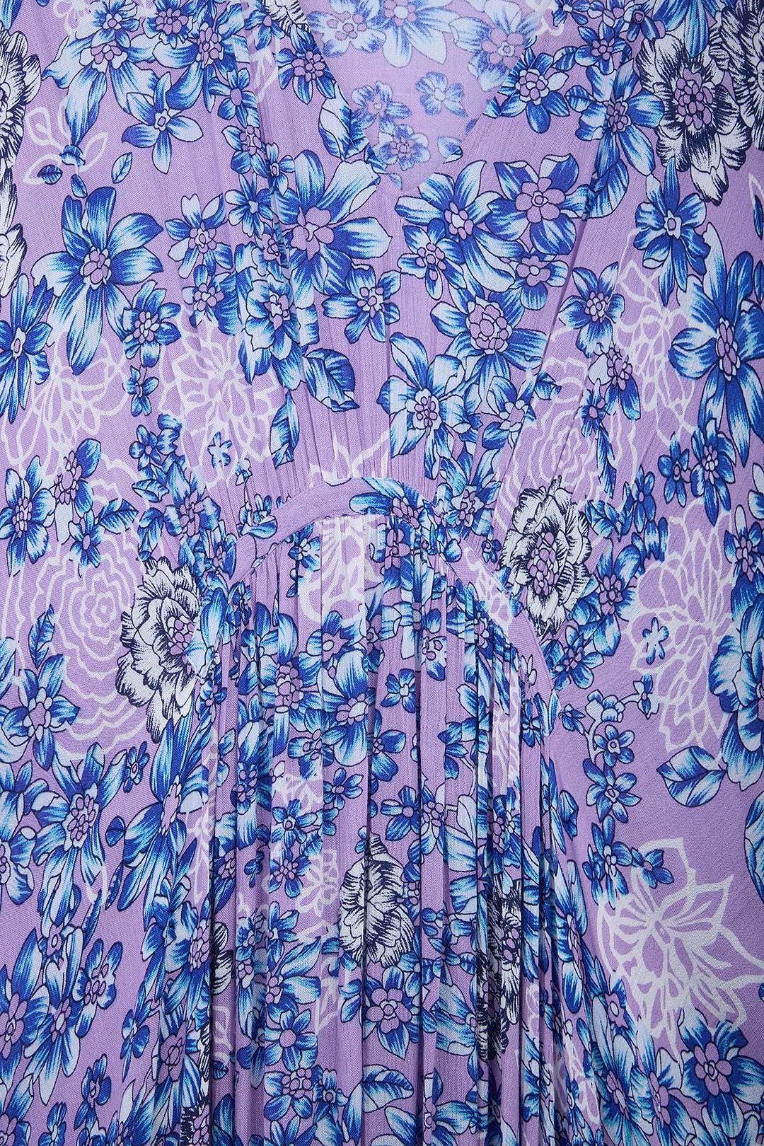 Floral Kaftan Maxi Dress