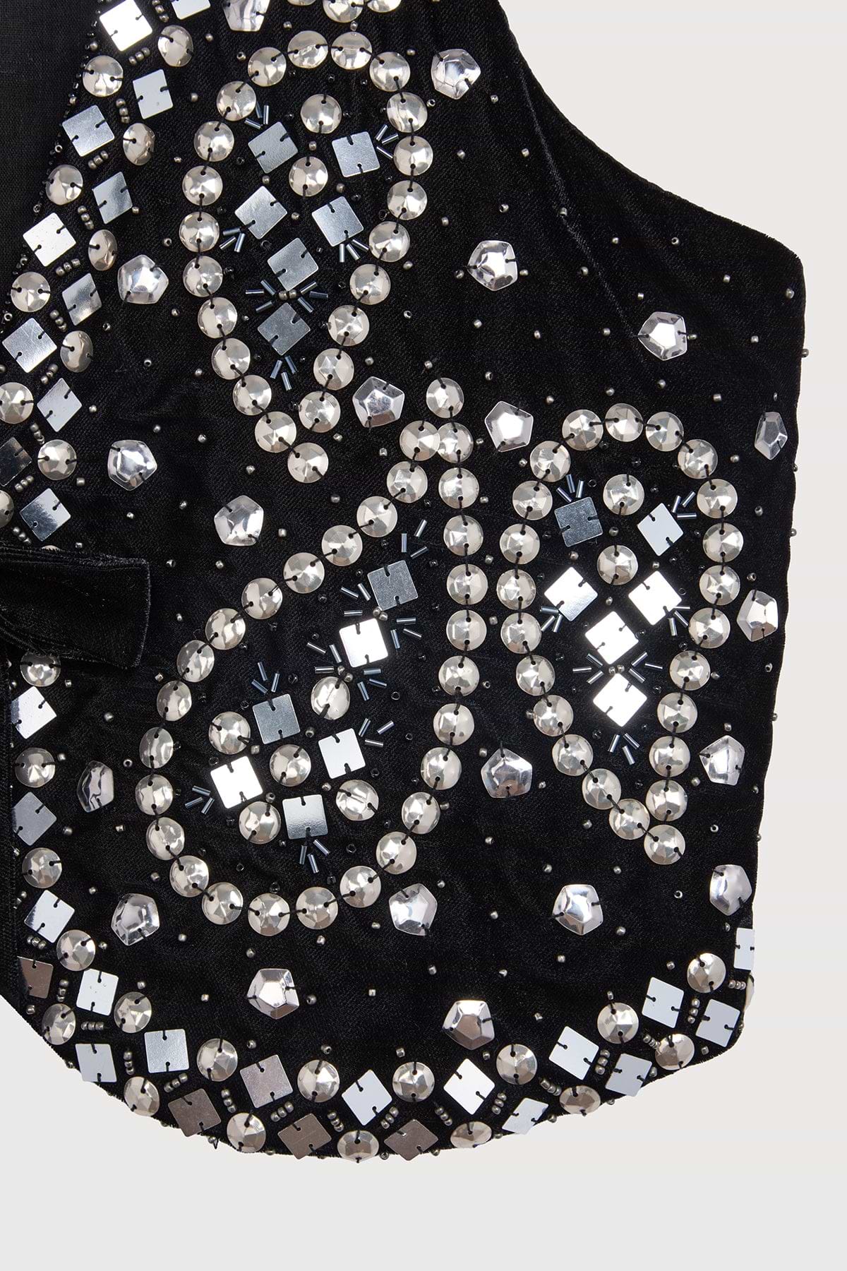Studded Velvet Vest