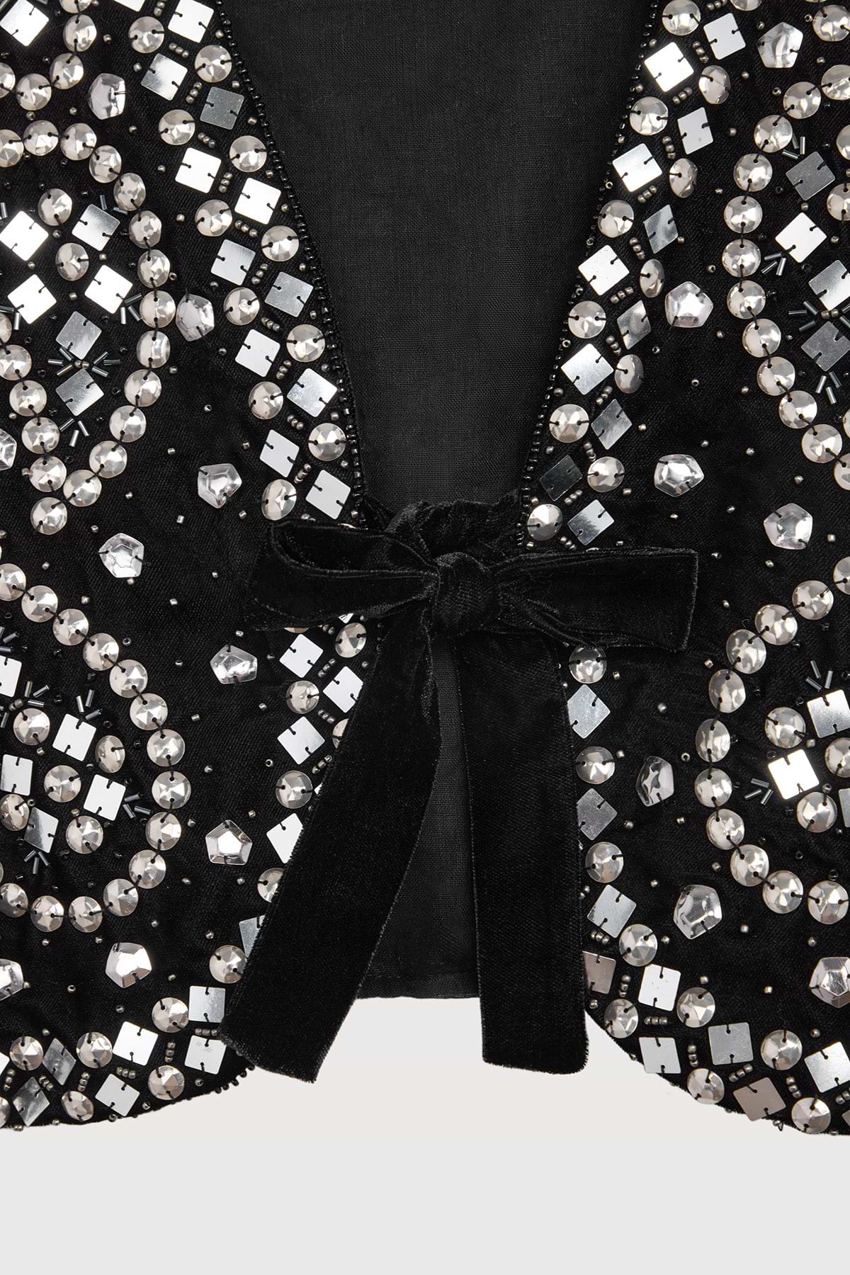 Studded Velvet Vest