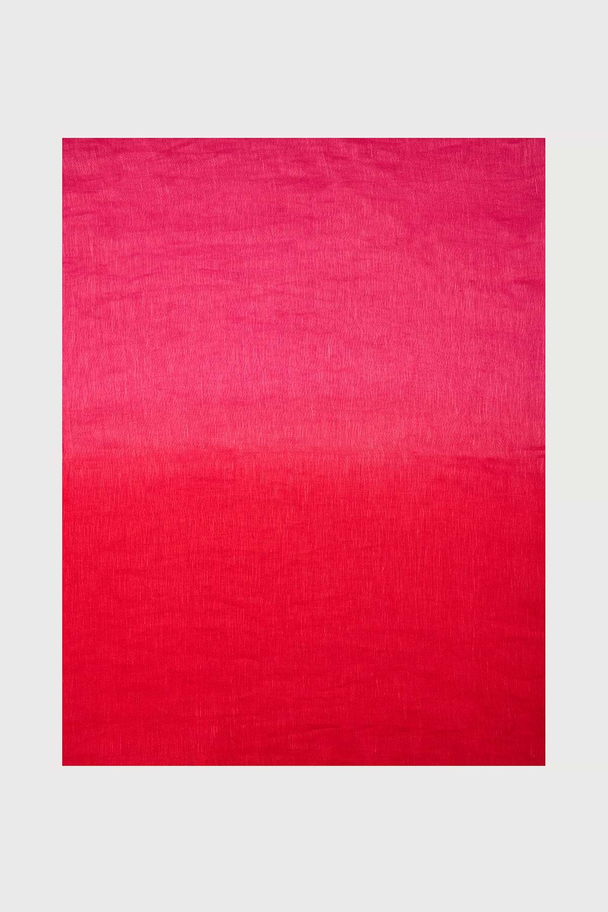 Linen Ombré Scarf - Coral Pink