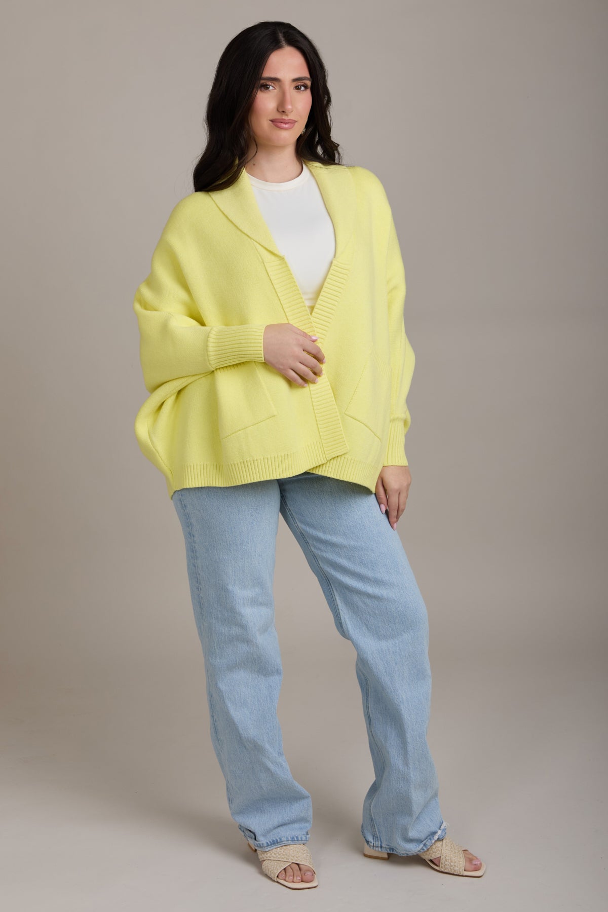 Open Front Oversized Cardigan | SAACHI