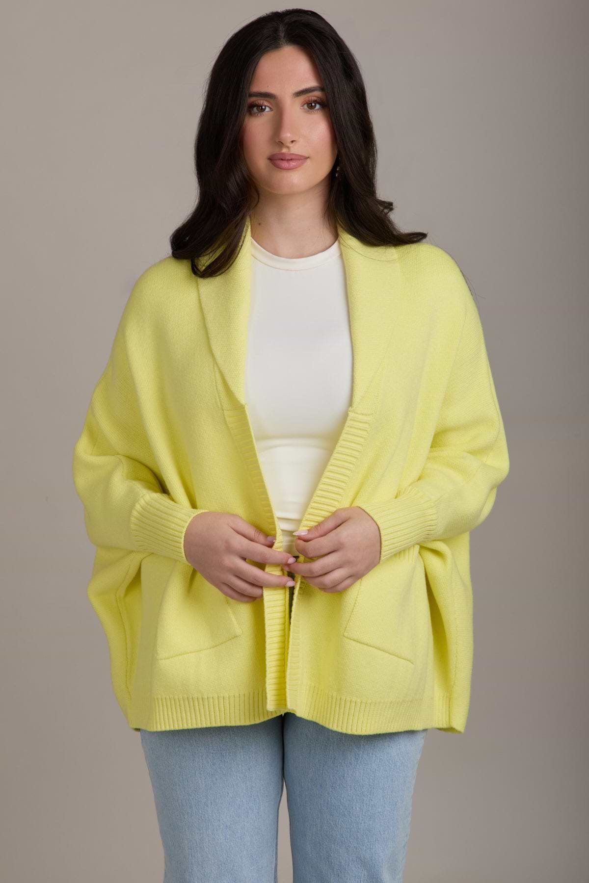 Open Front Oversized Cardigan | SAACHI