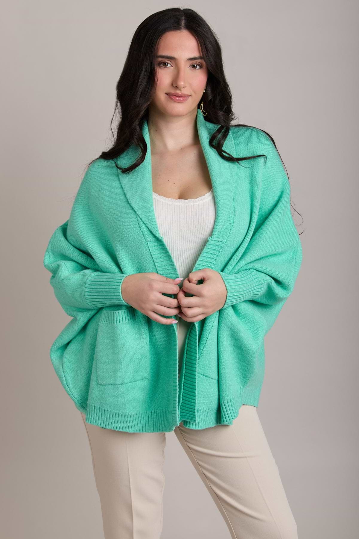 Open Front Oversized Cardigan | SAACHI
