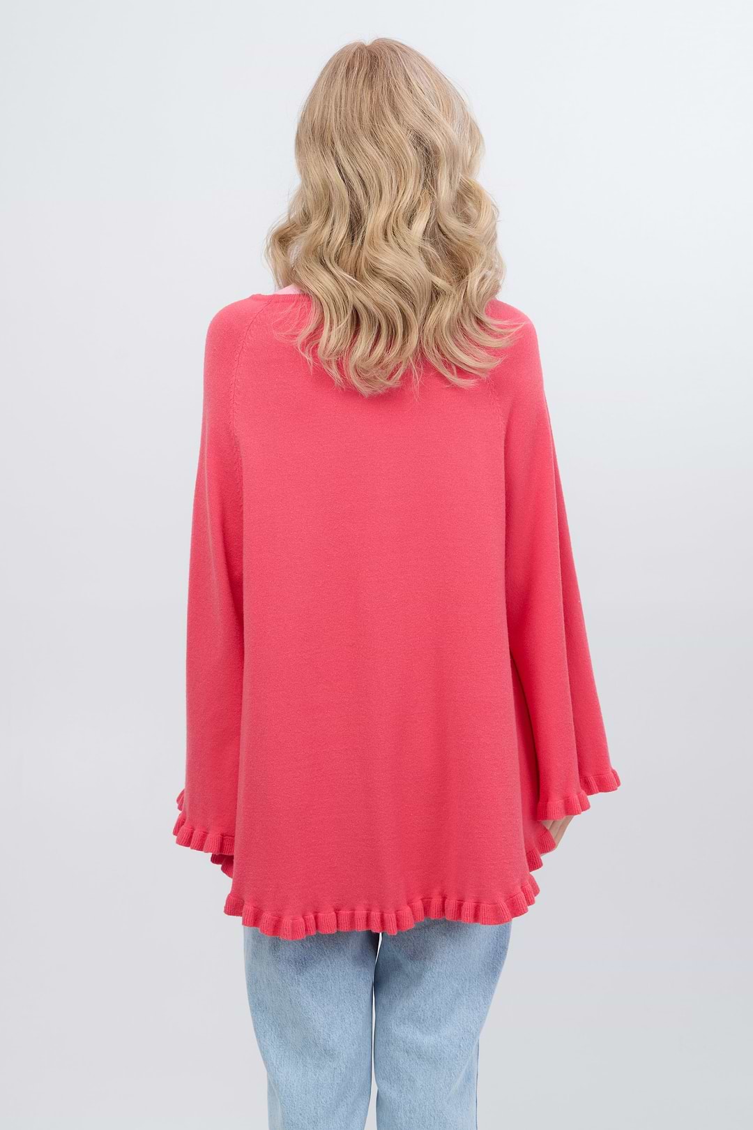 Talia Poncho Light Coral