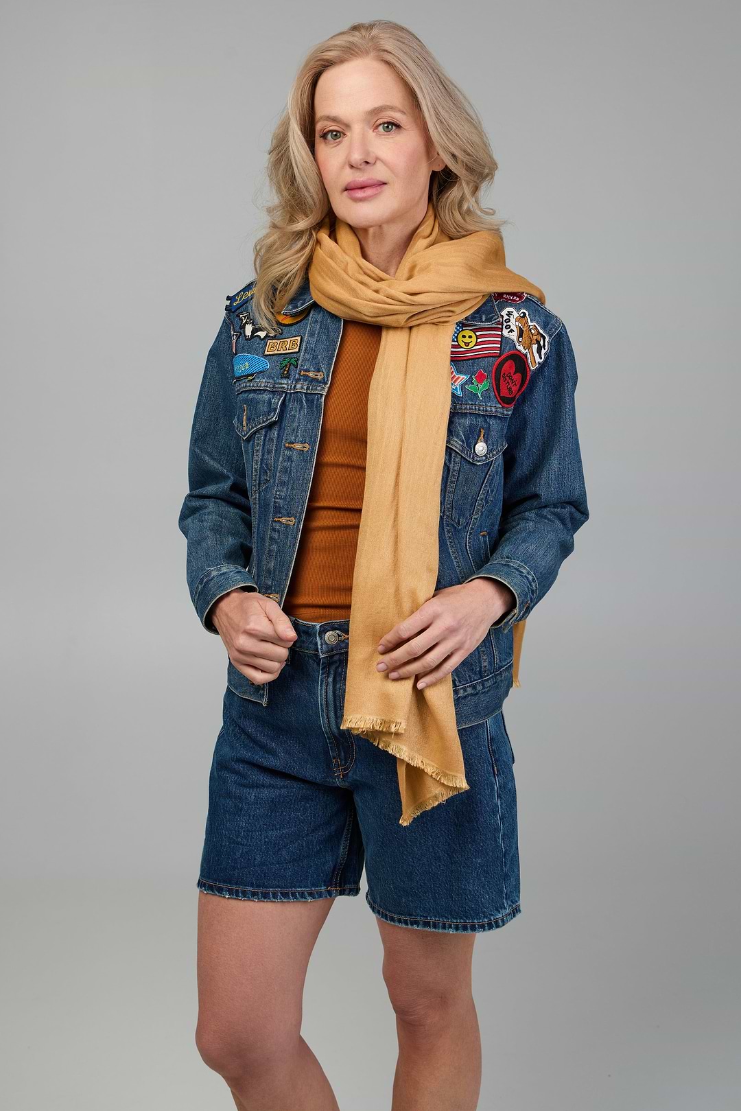 Cashmere A Silk Scarf With Eyelash Fringe - Blanched Almond